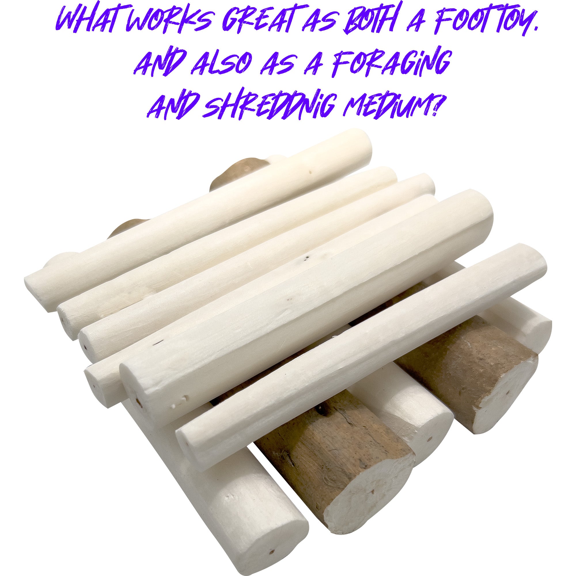 What Material Works Great as a Foot Toy, and also a Foraging and Shredding Medium?