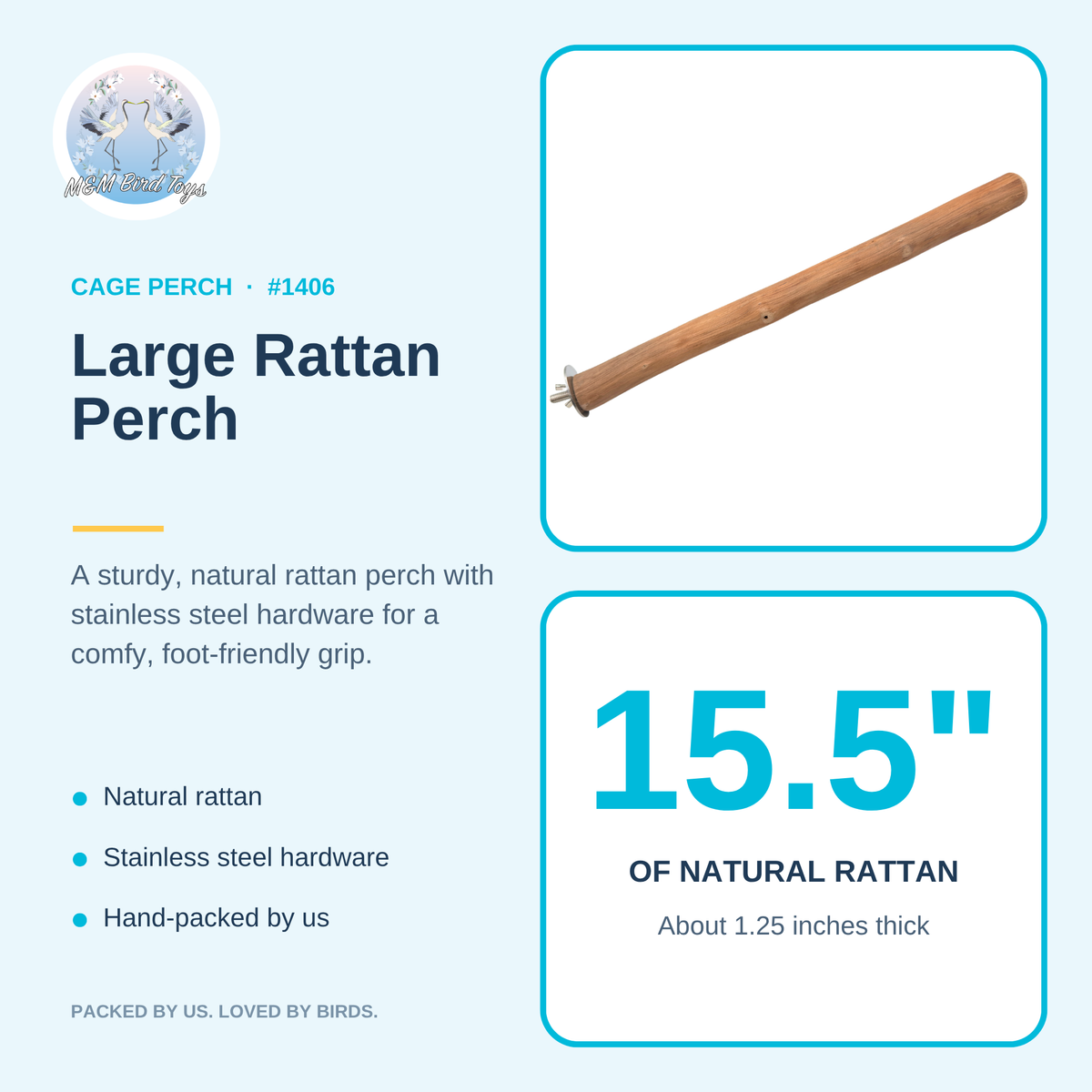 Large Rattan Perch #1406