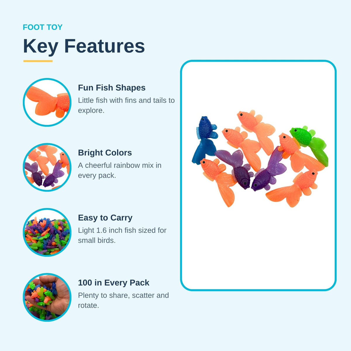 Pk100 Mini Rainbow Fishes #2188