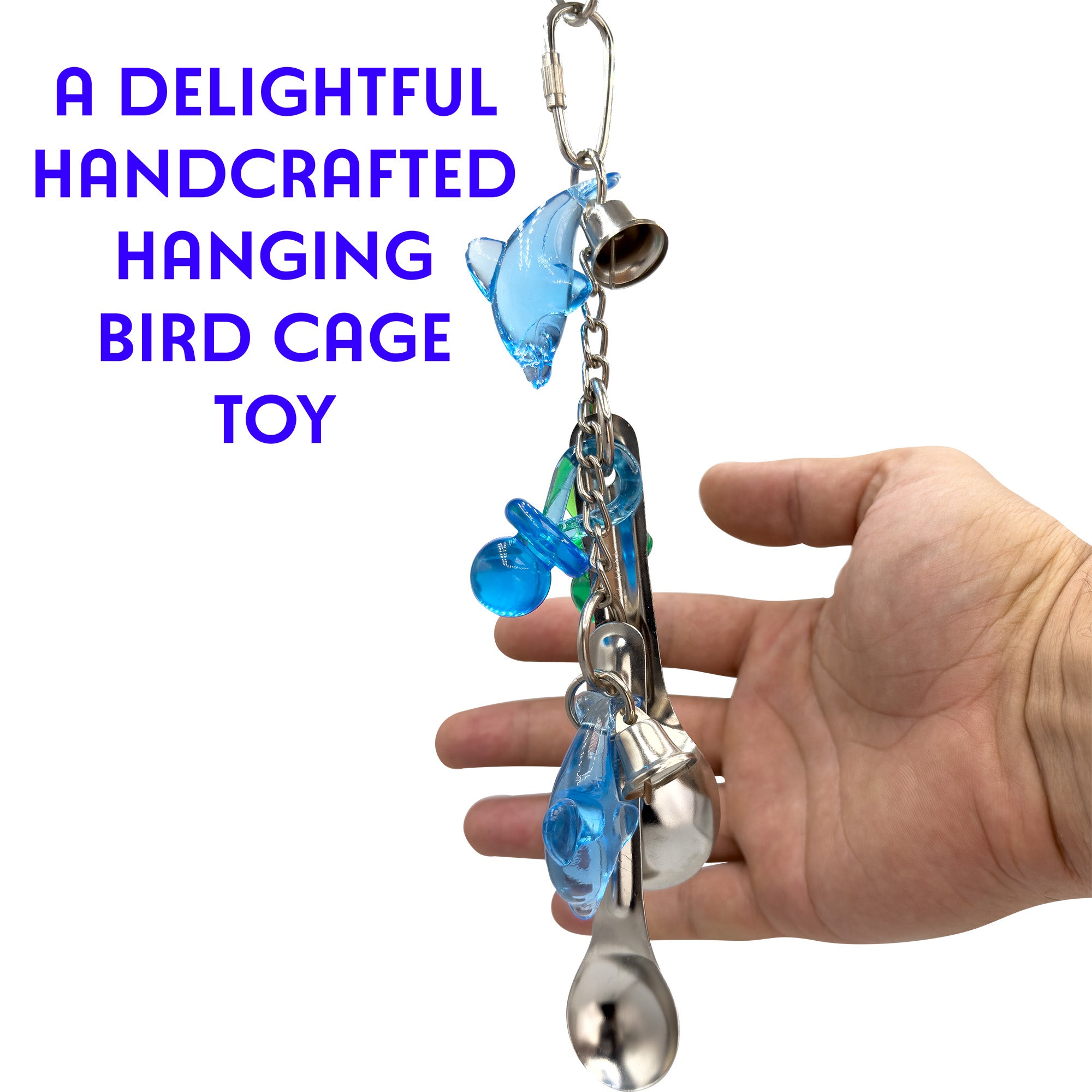 1051 Double Dolphin Paci Spooner M&M Bird Toys