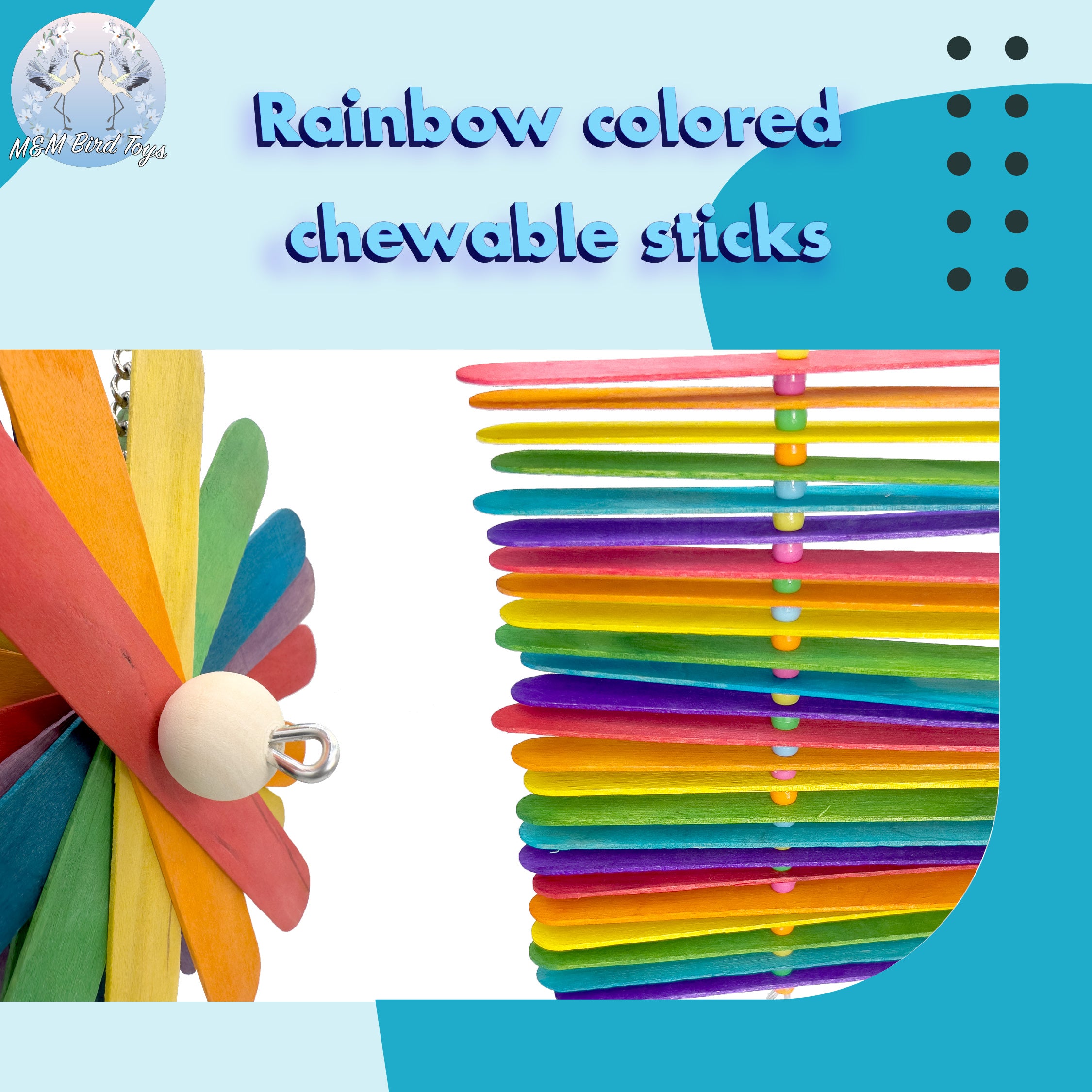 1250 2pk Rainbow Chewer
