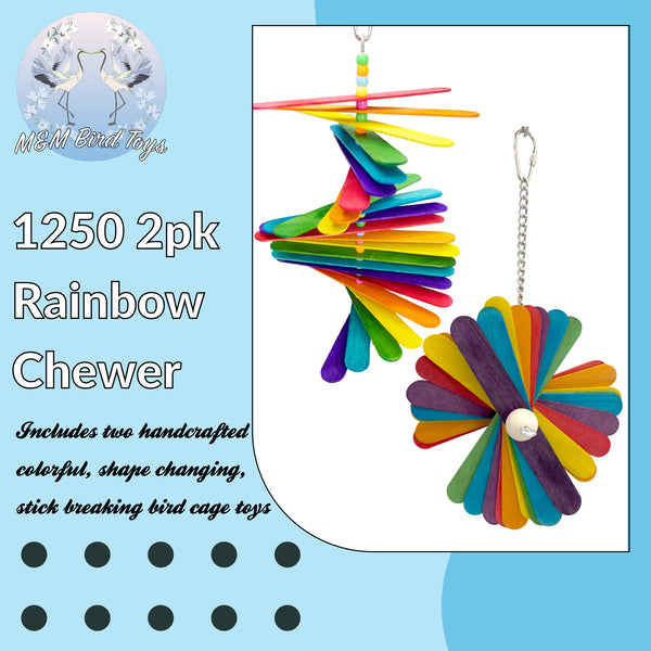 2pk Rainbow Chewer #1250