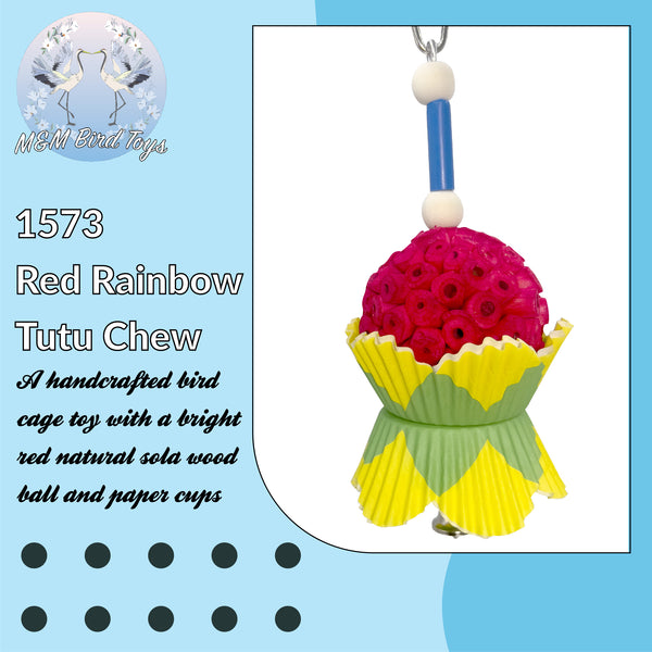 Red Rainbow Tutu Chew #1573