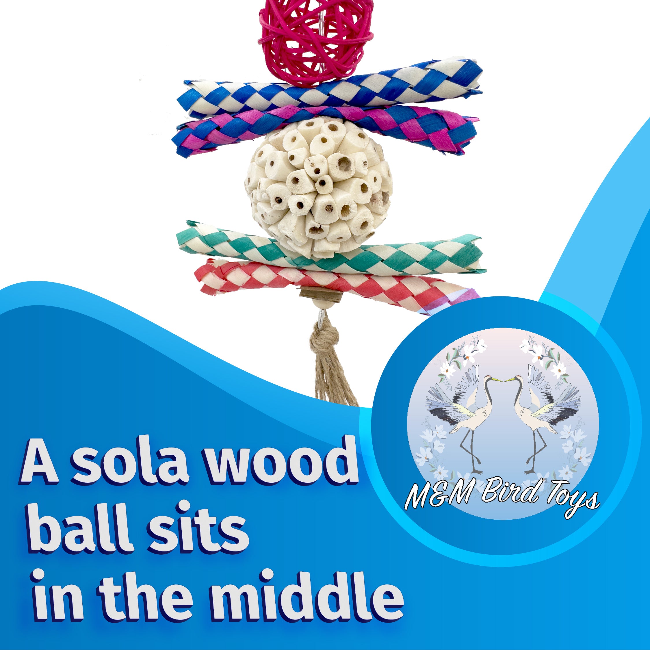 1702 Rainbow Rattan Sola Shredder