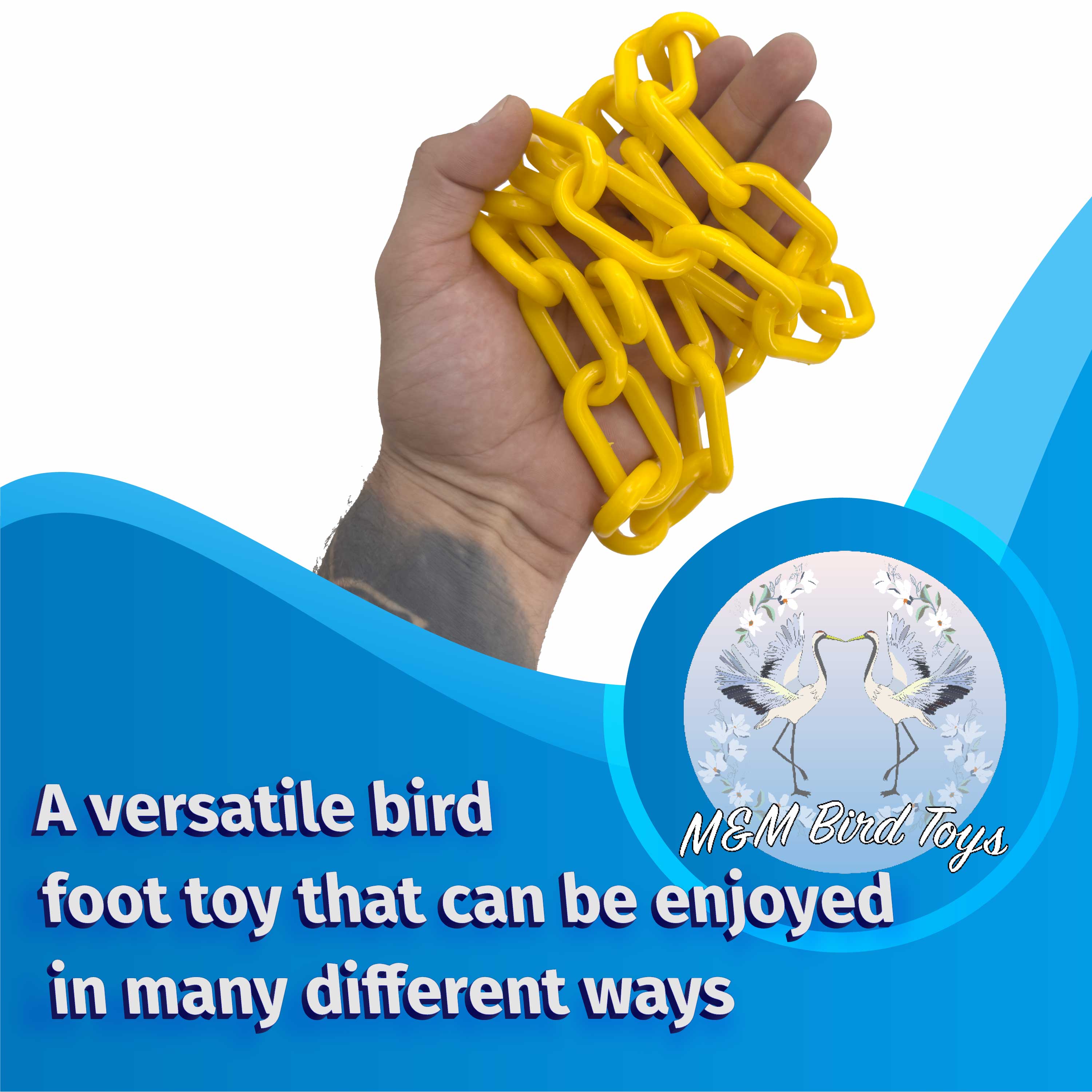 2011 5ft Medium Yellow Plastic Chain