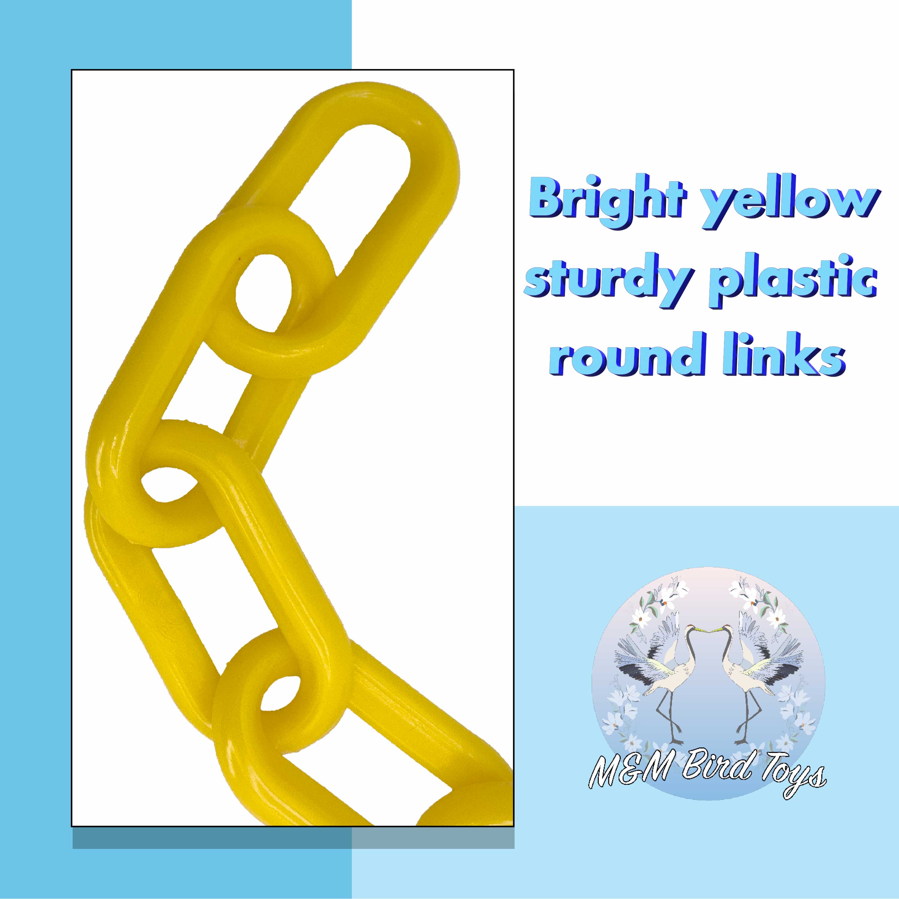 2011 5ft Medium Yellow Plastic Chain
