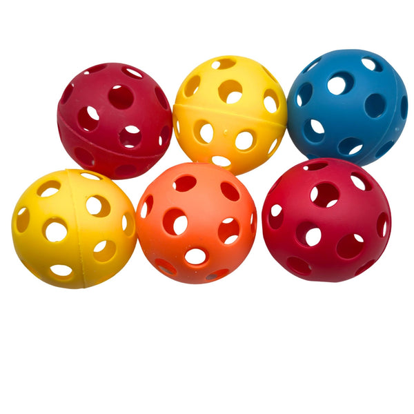 Rainbow Plastic Balls Pk6 #2051