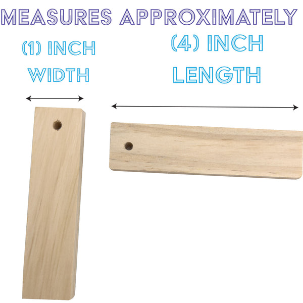 Pk4 Drilled Wood Chimes #2087