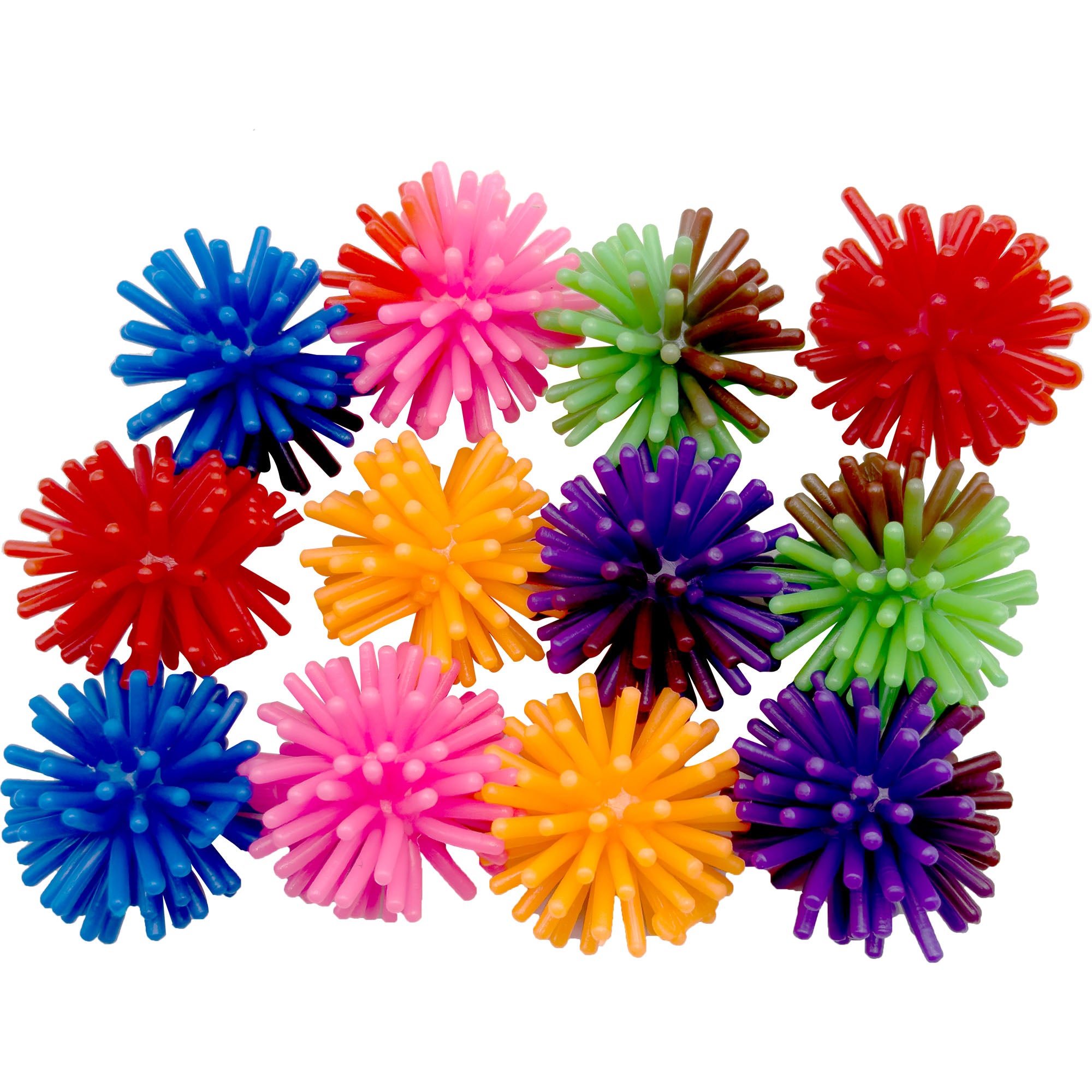 2139 Pk12 Rainbow Spike Balls