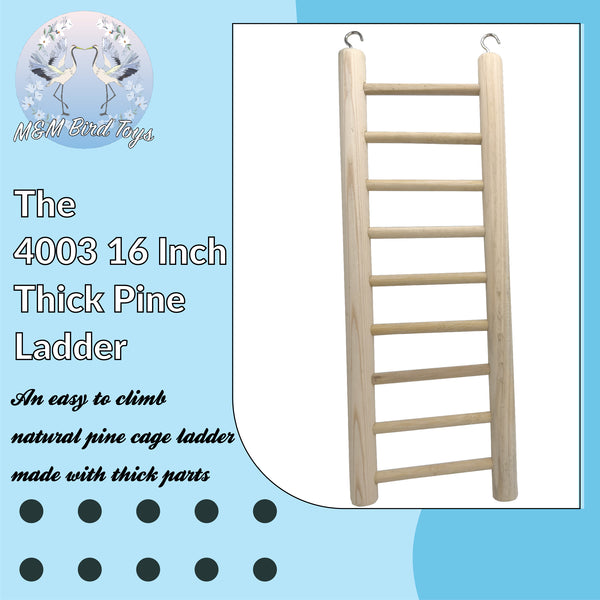 16 Inch Thick Pine Ladder #4003