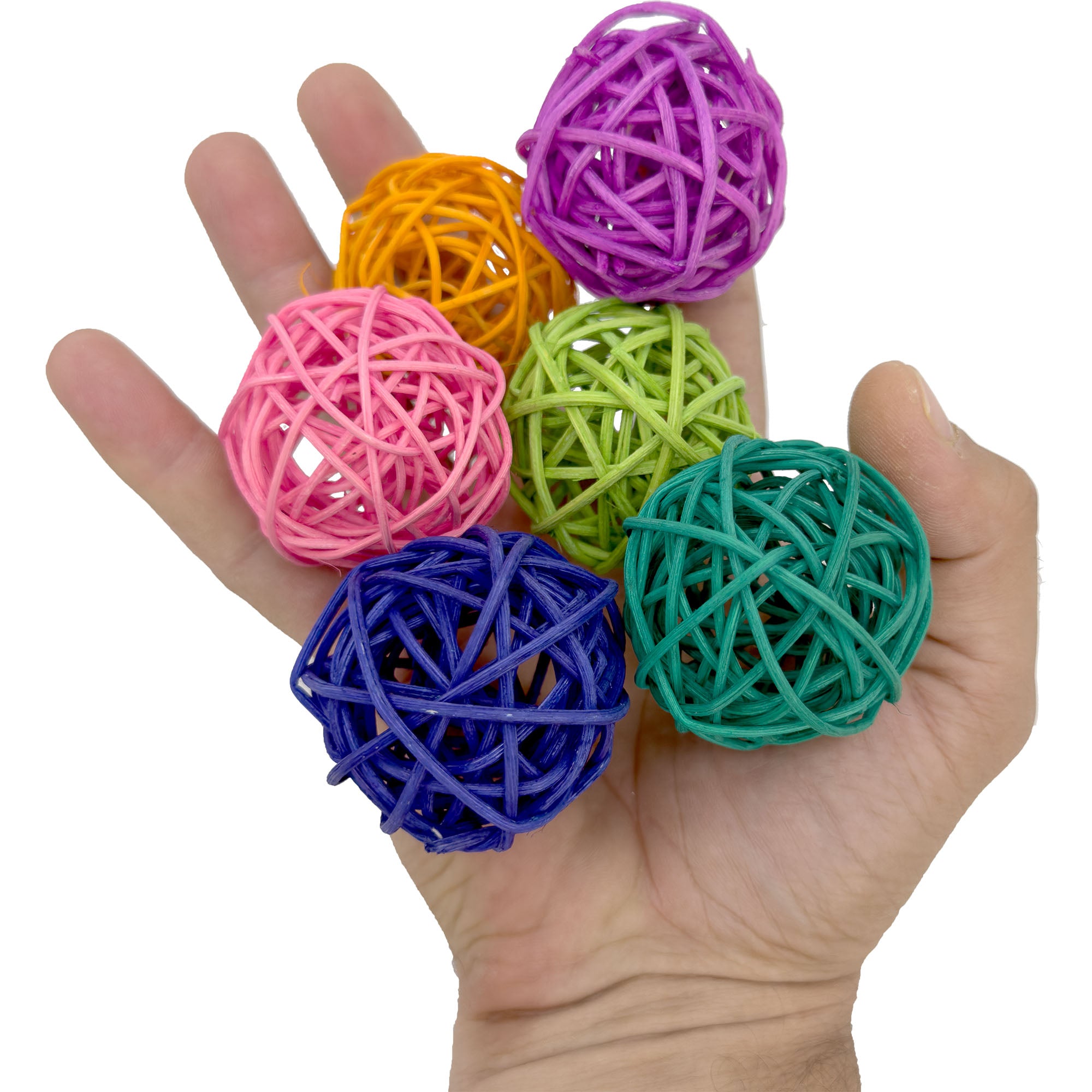 5057 Pk6 Small Rainbow Vine Balls