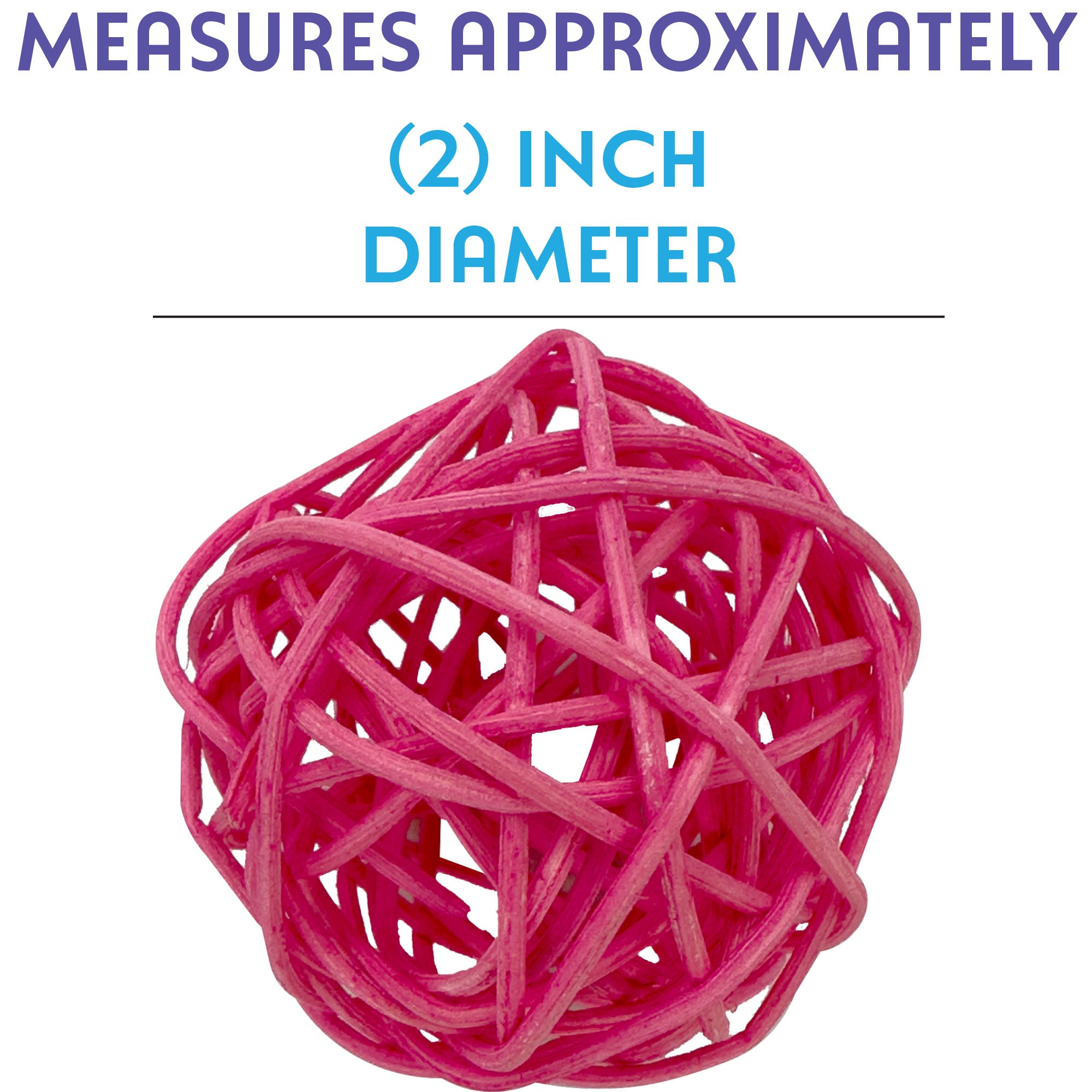 5057 Pk6 Small Rainbow Vine Balls