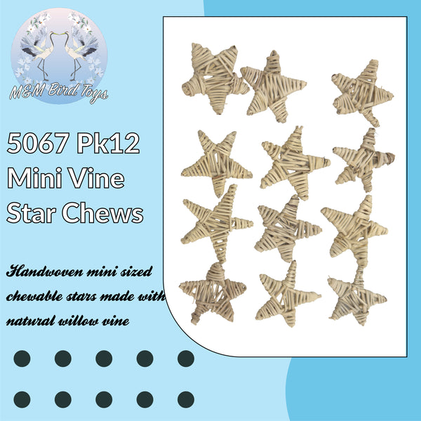 5067 Pk12 Mini Vine Star Chews - Hover