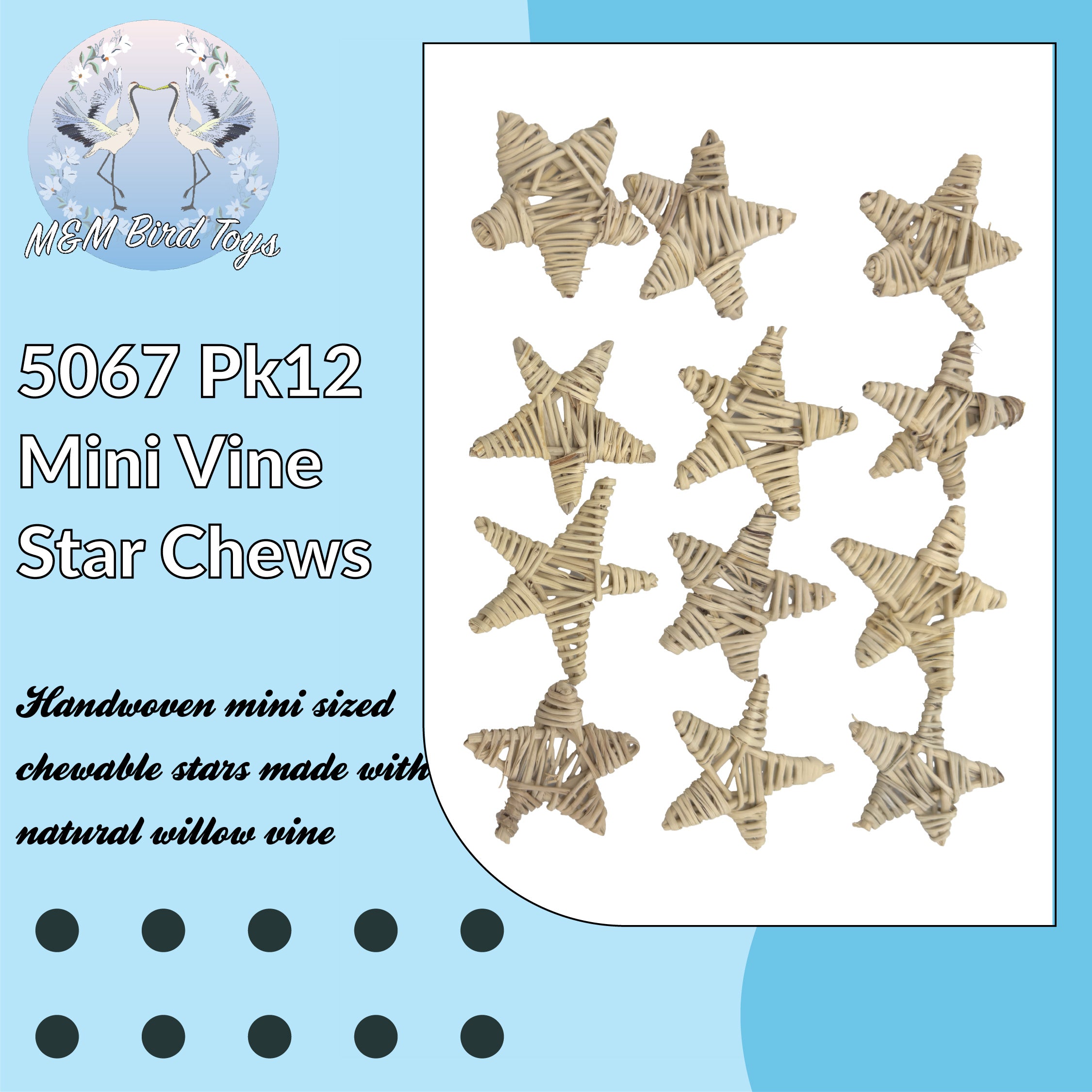 5067 Pk12 Mini Vine Star Chews