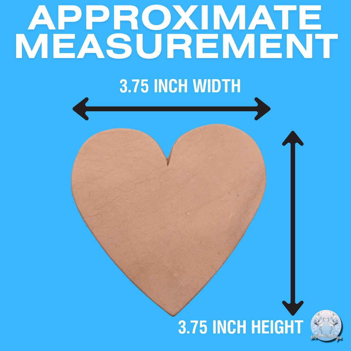 5079 Pk3 Large Leather Hearts