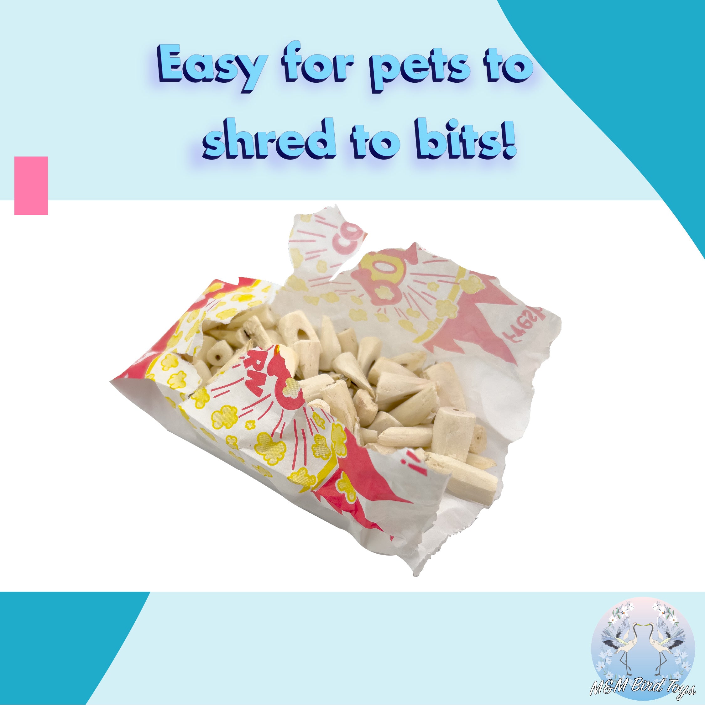 5112 Sola Popcorn Shredder M&M Bird Toys