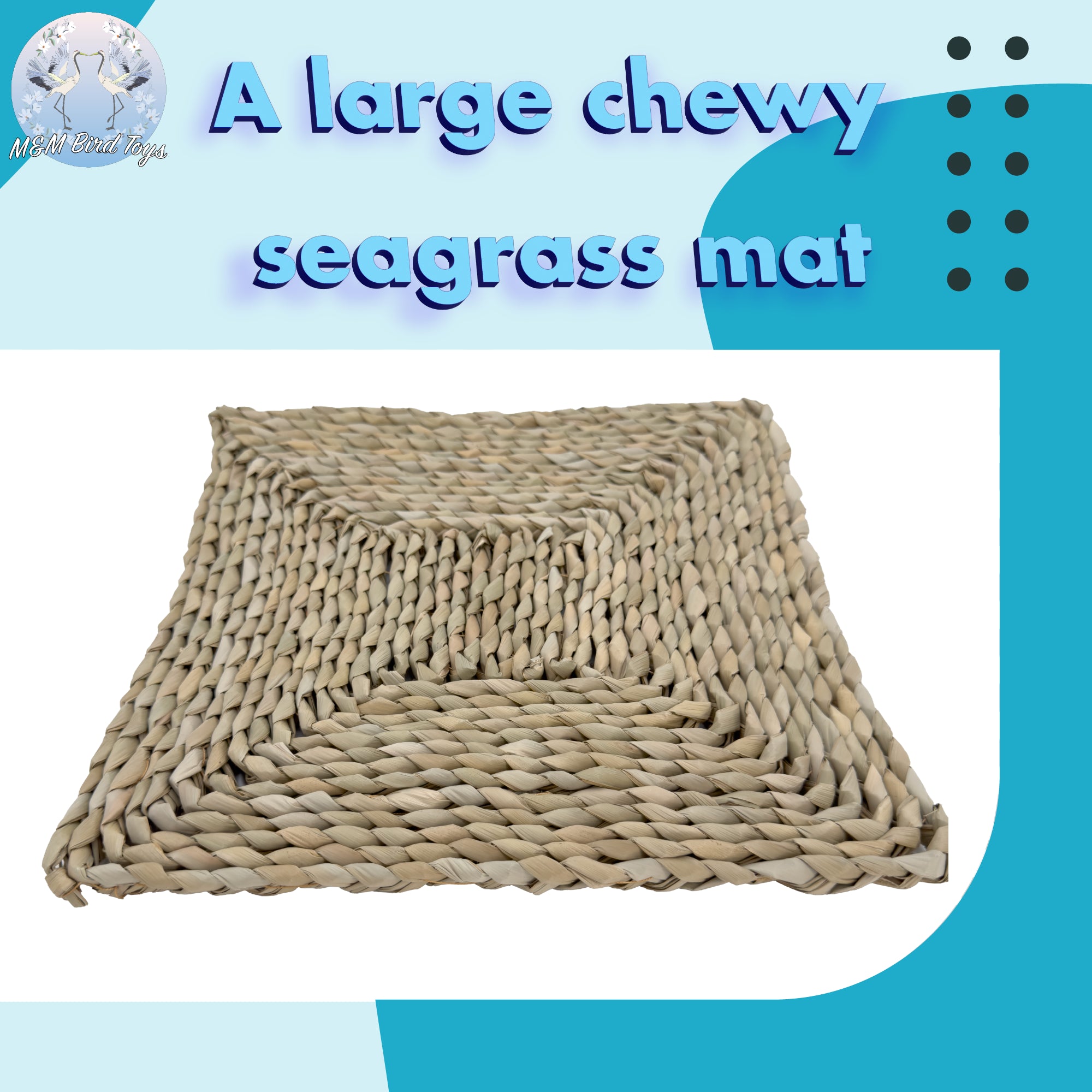 5802 Thick Seagrass Shred Mat 12 Inch