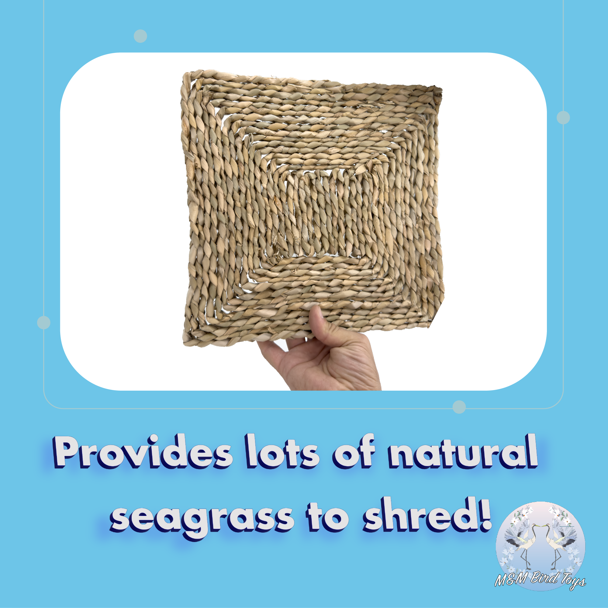 5802 Thick Seagrass Shred Mat 12 Inch