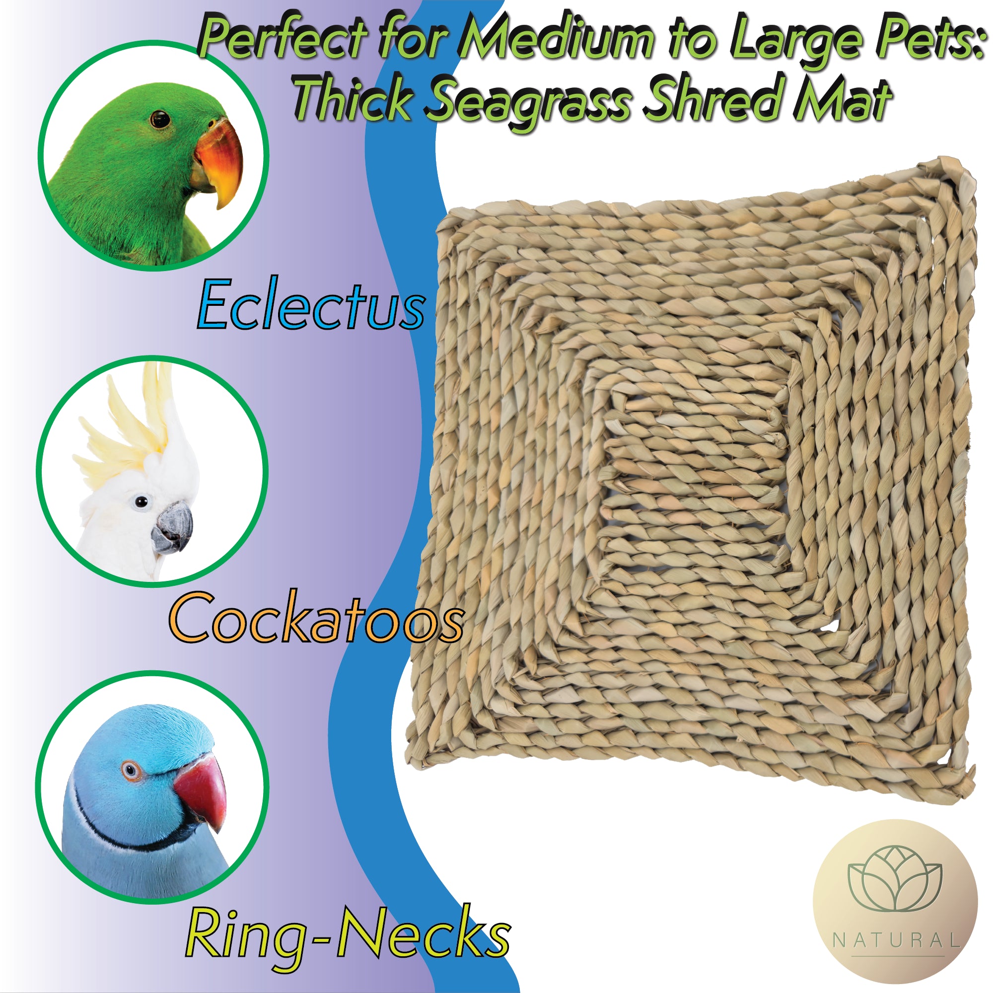 5802 Thick Seagrass Shred Mat 12 Inch