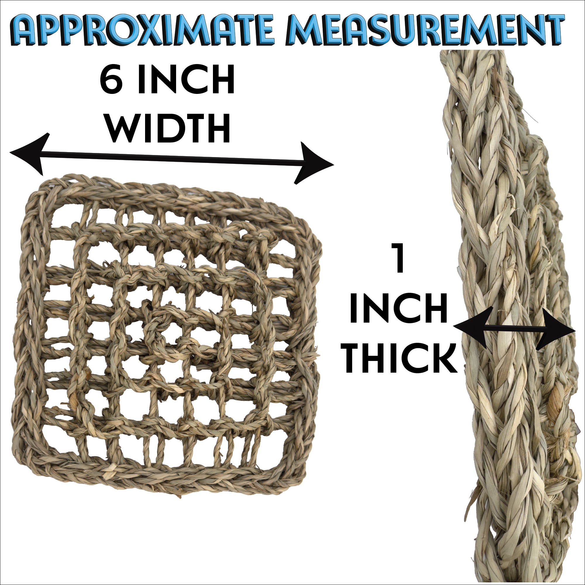 5805 Chunky Seagrass Shred Mat 6 Inch