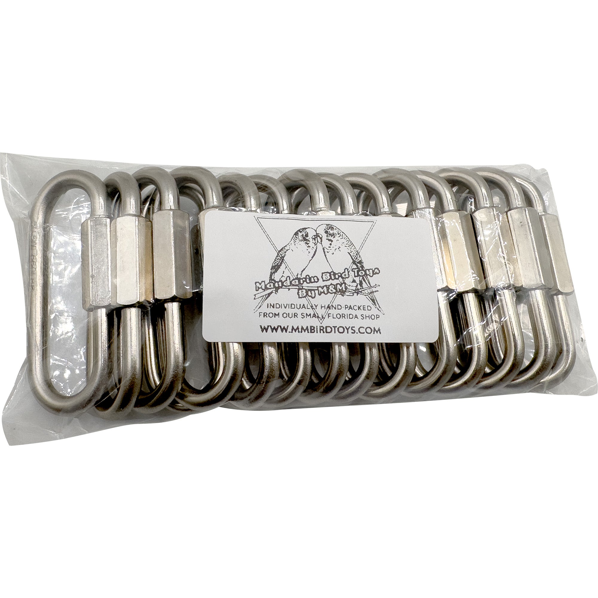 7007 Pk5 niquelado 2,5 pulgadas boca ancha juguete Quick Link M&M Union Bird Toys