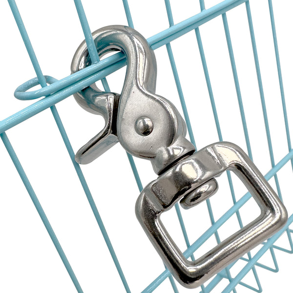 Square Ring Cage Lock 3/4 Inch Stainless Steel #7024