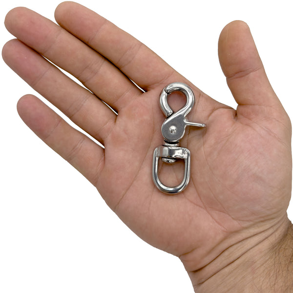 Round Ring Cage Lock 1 Inch Stainless Steel #7025