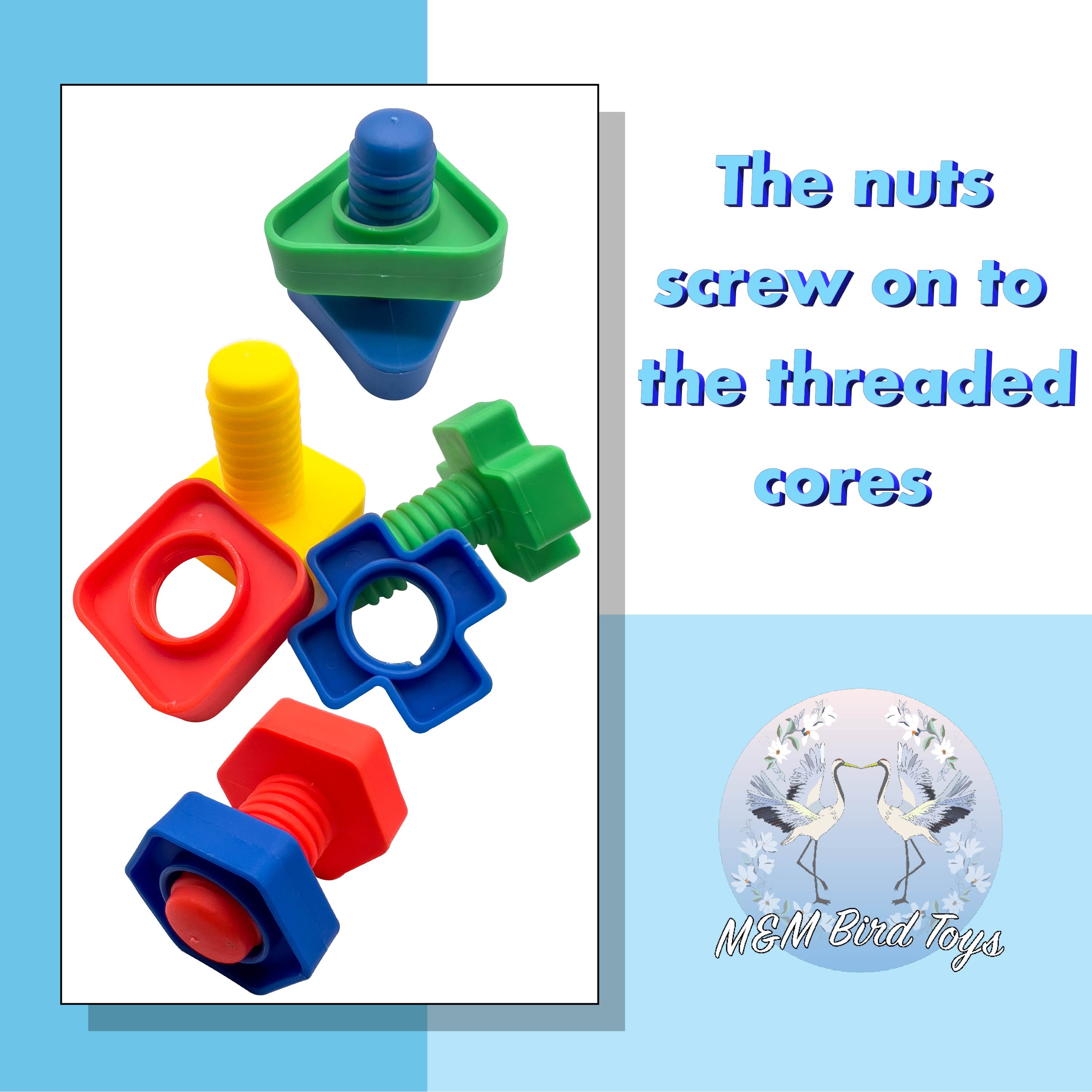 1002 Pk8 Jumbo Bird Bolts M&M Union Bird Juguetes