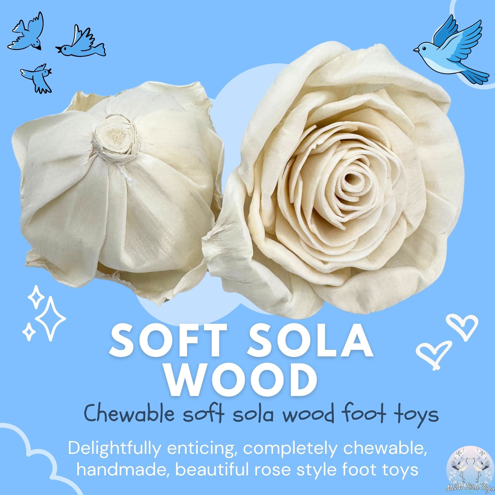 5190 Pk3 Medium Flowery Sola Rose