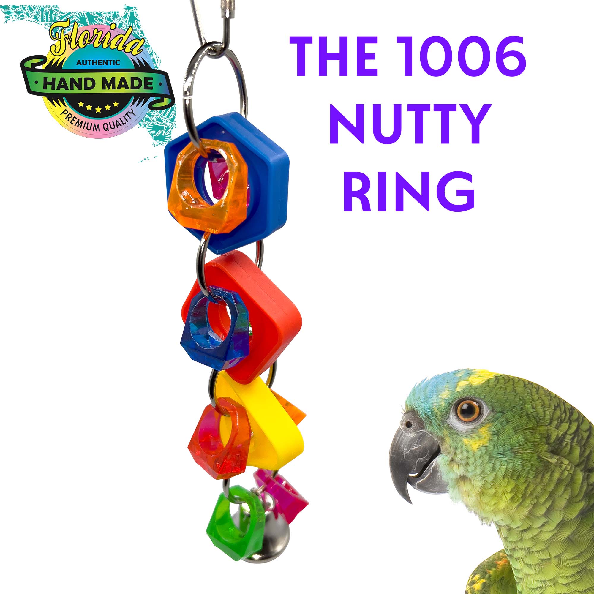1006 Nutty Ring M&M Bird Toys
