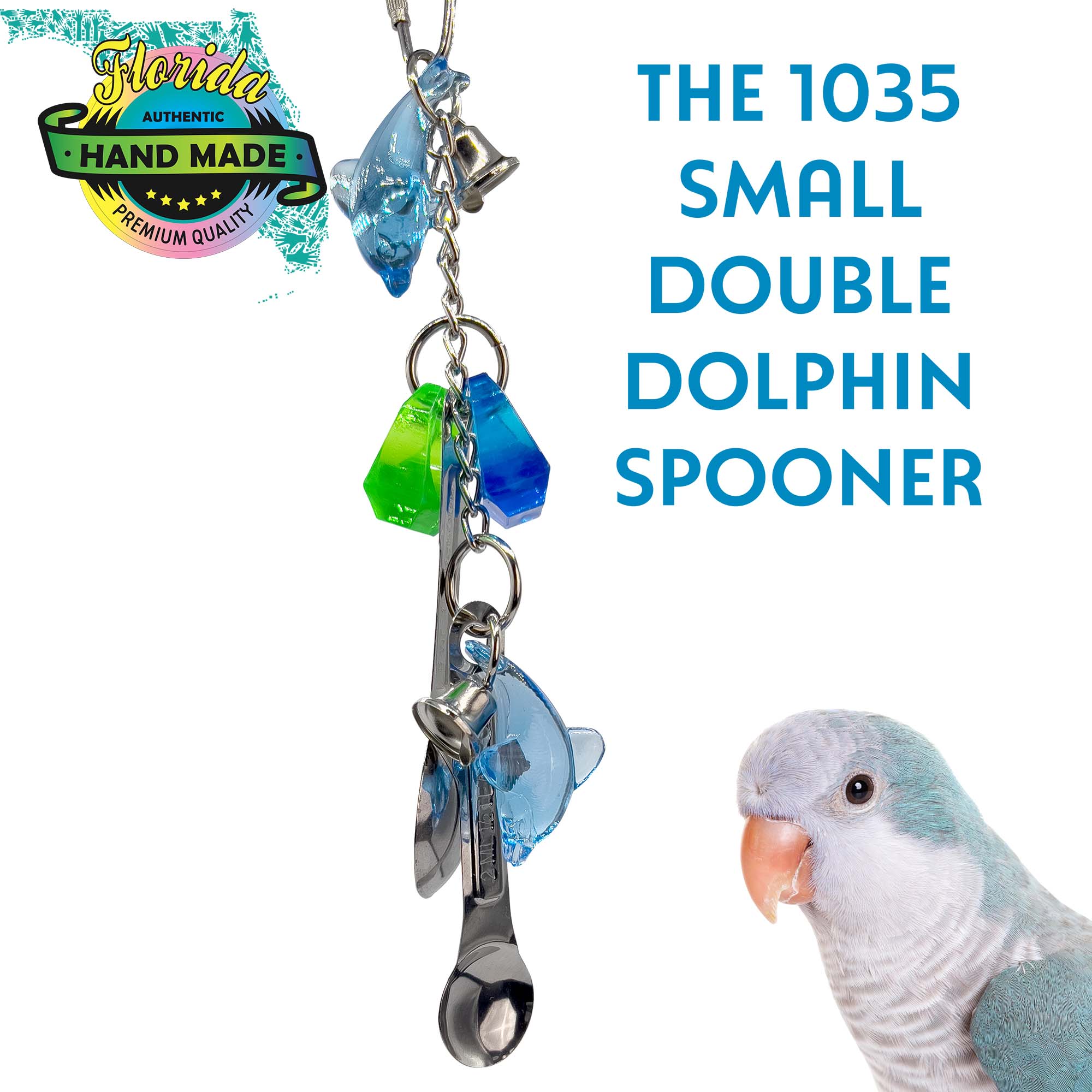 1035 Dolphin Diving Puller M&M Bird Toys