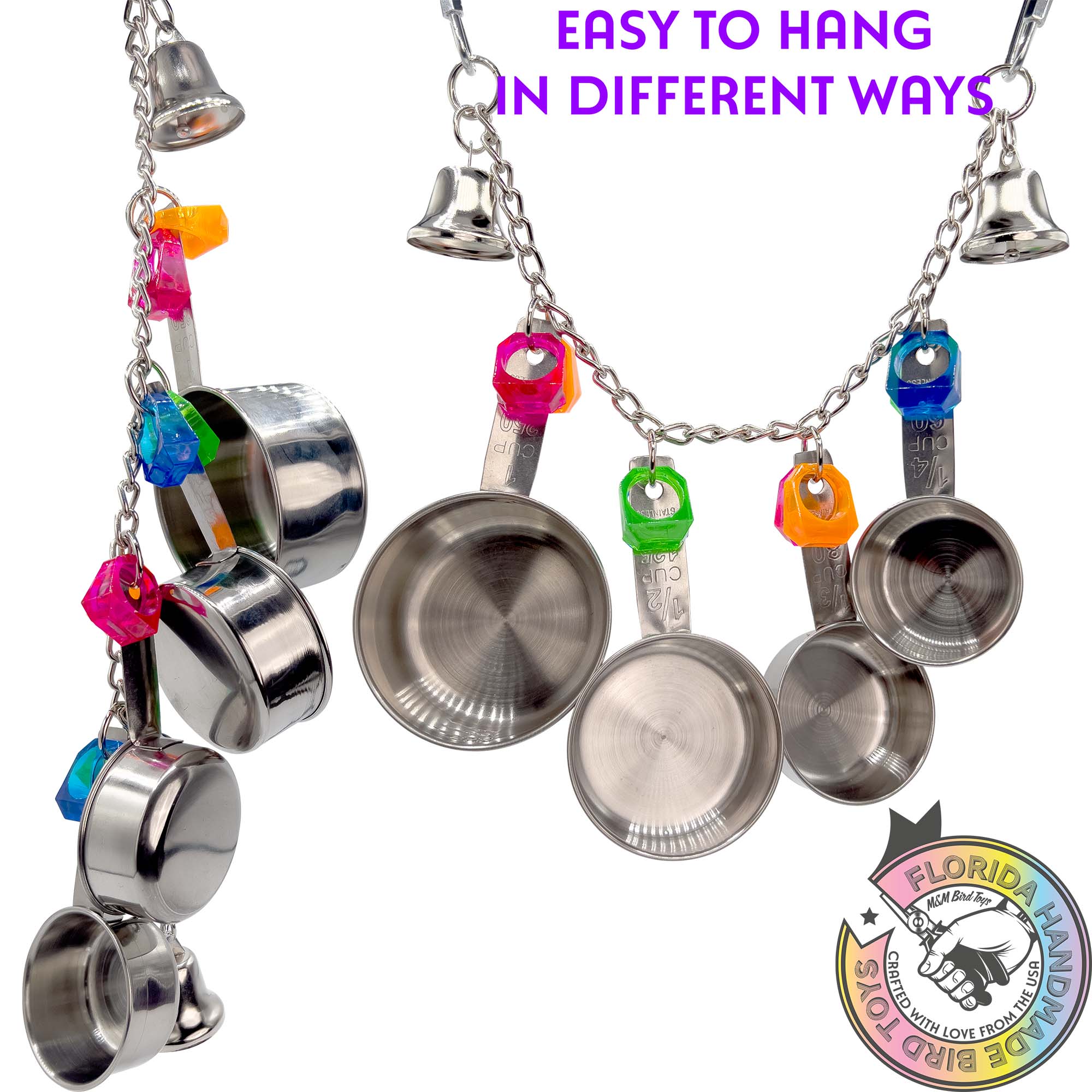 1045 Ringy Pot Ringer M&M Bird Toys