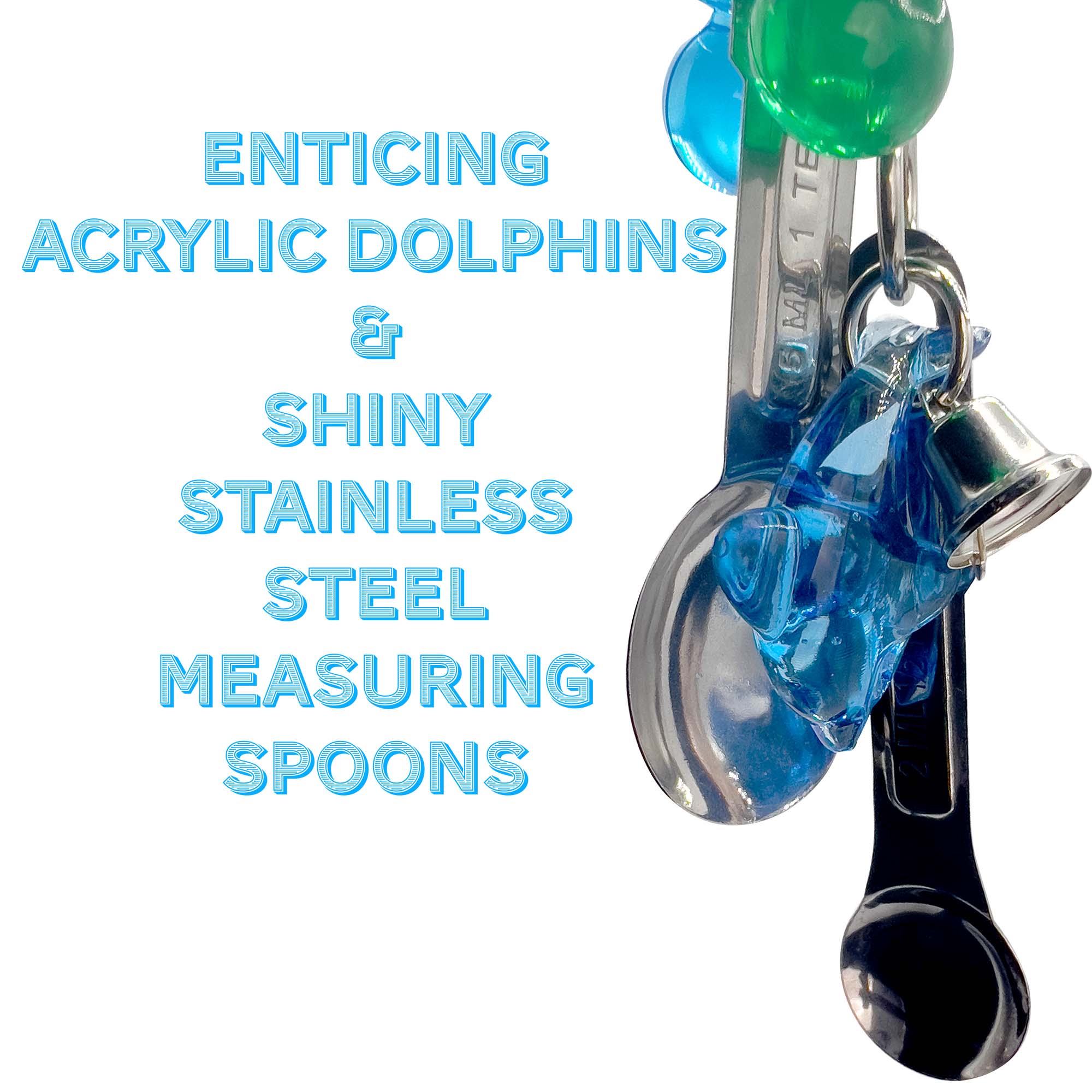 1051 Double Dolphin Paci Spooner M&M Bird Toys