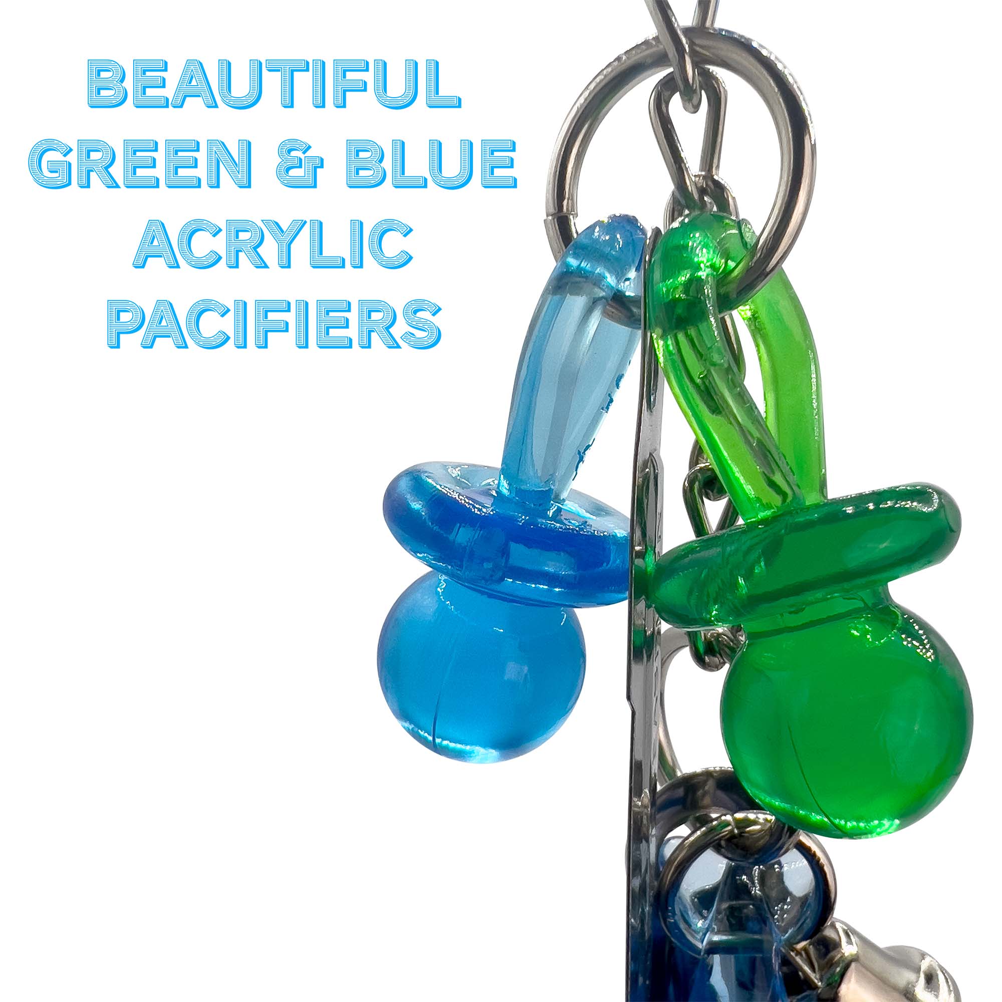 1051 Double Dolphin Paci Spooner M&M Bird Toys