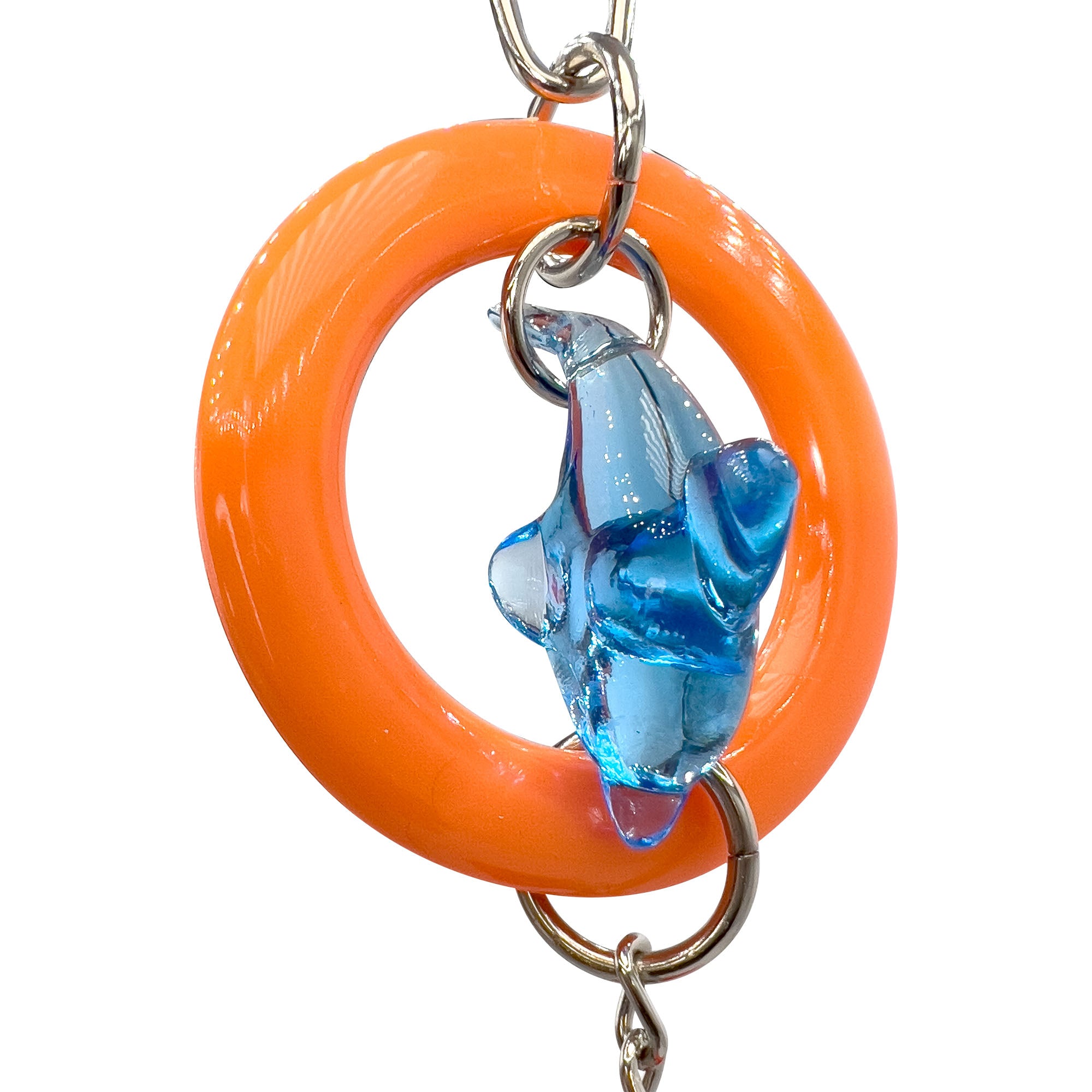 1063 Small Geo Dolphin Ringer M&M Union Bird Toys