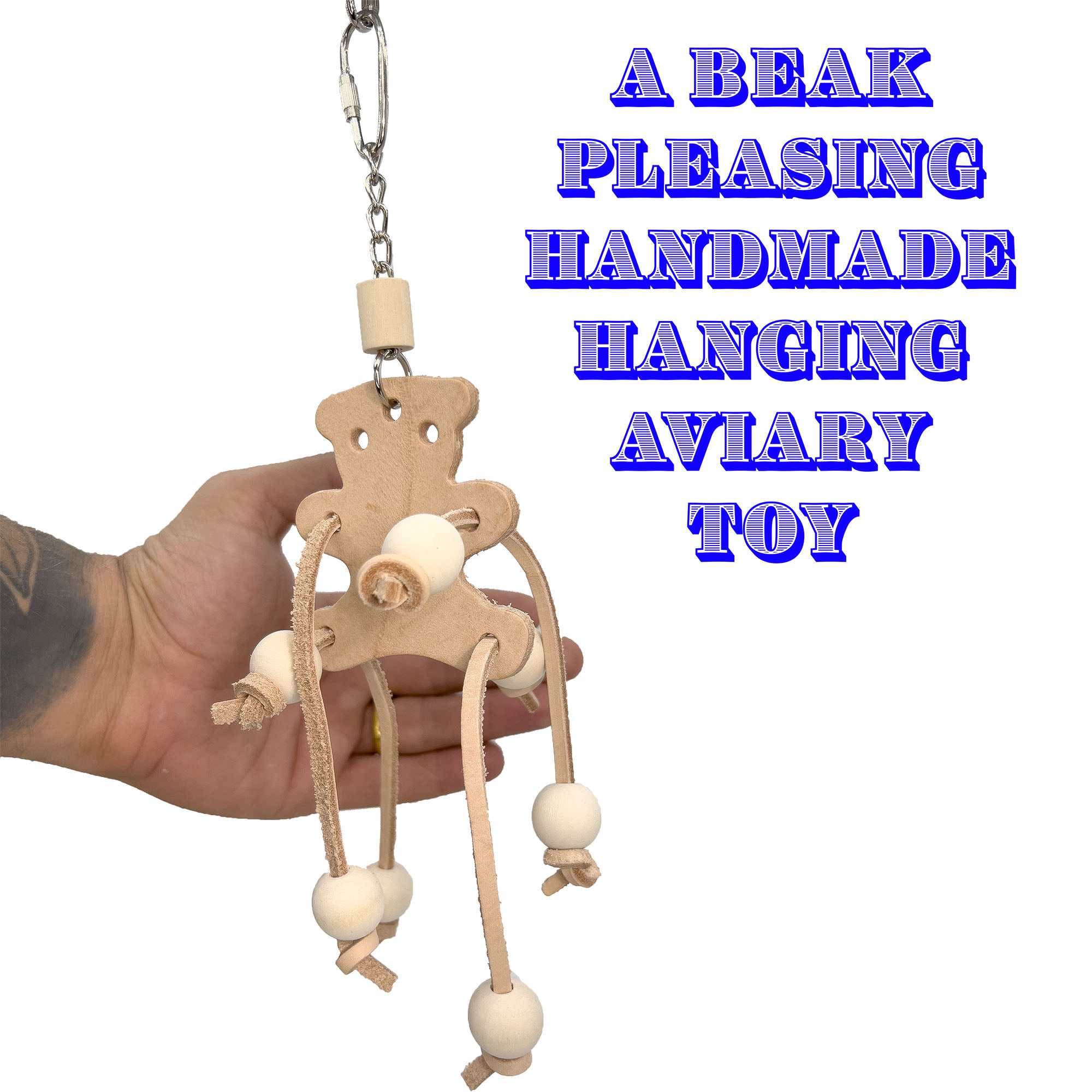 1072 Leather Teddy Bead Puller