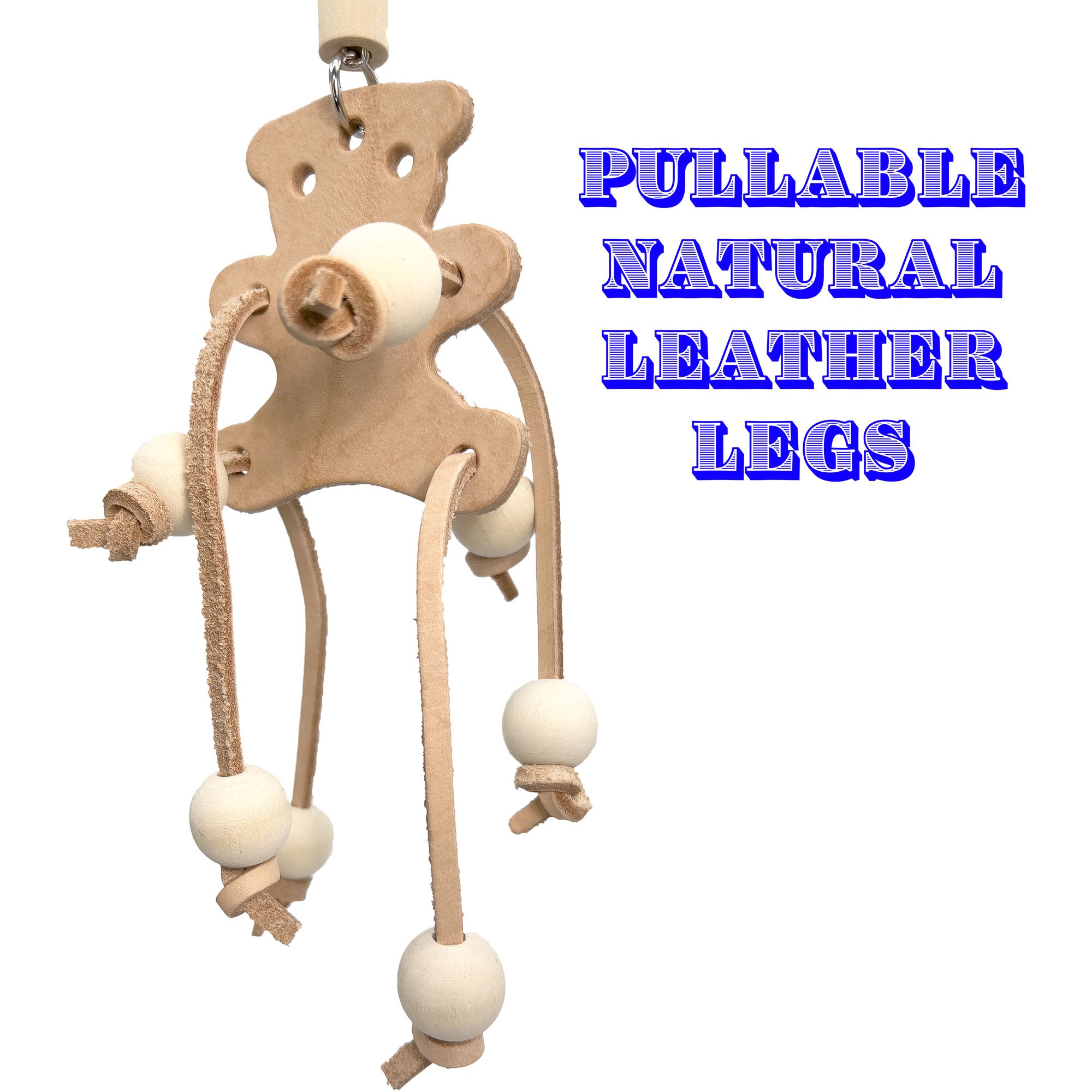 1072 Leather Teddy Bead Puller