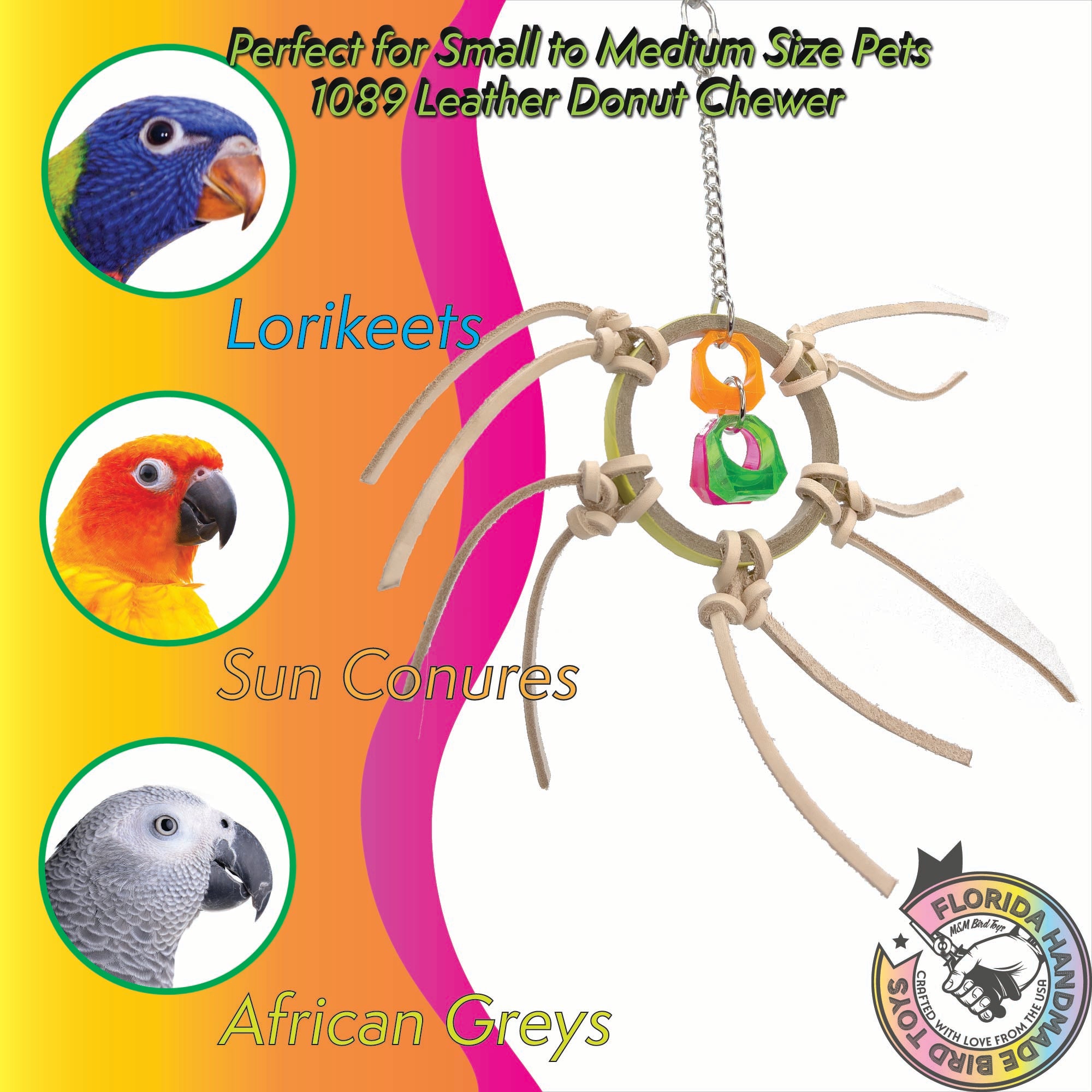 1089 Leather Donut Chewer