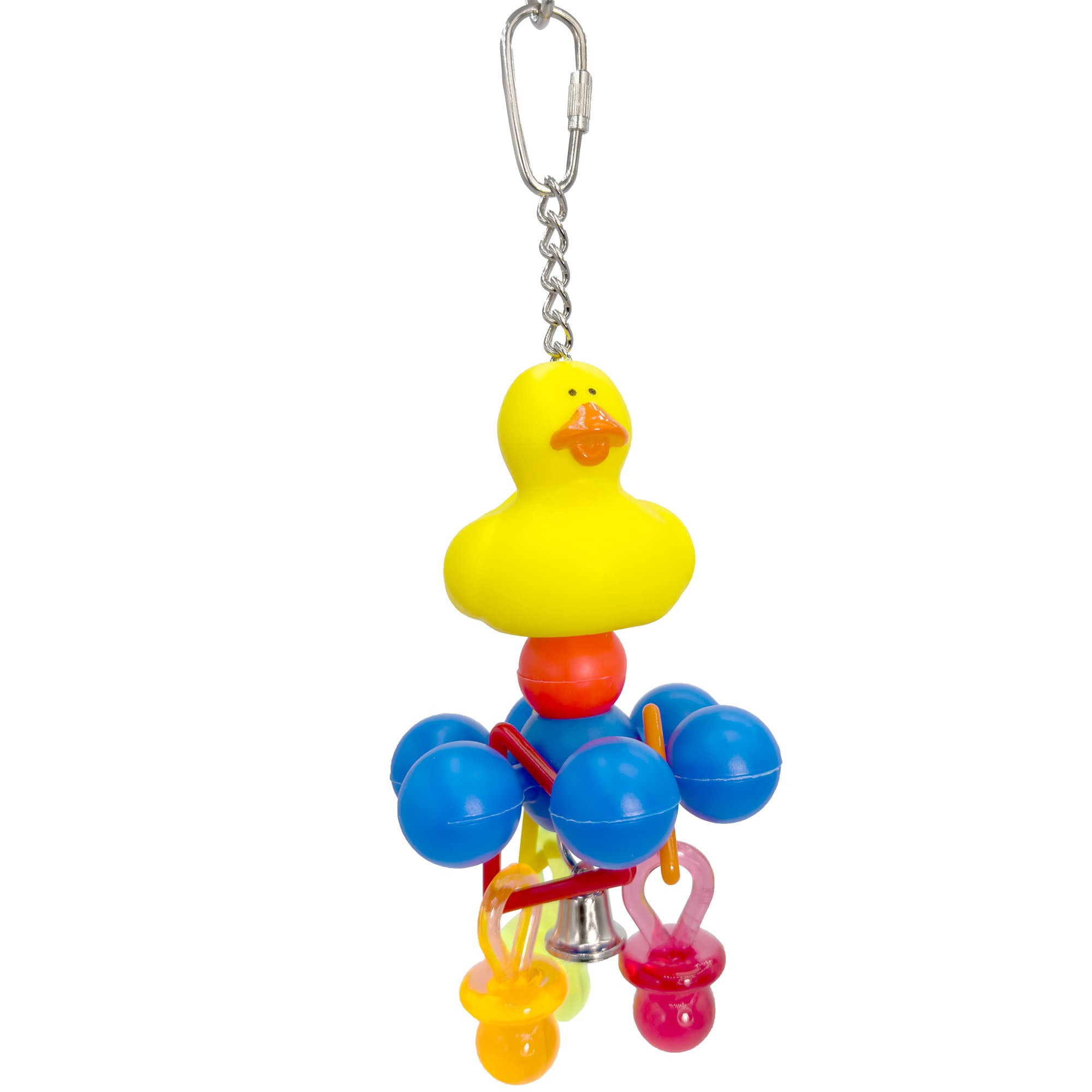 1119 UFO Ducky Quacker Colorful Interactive Handmade Small Pet Toy