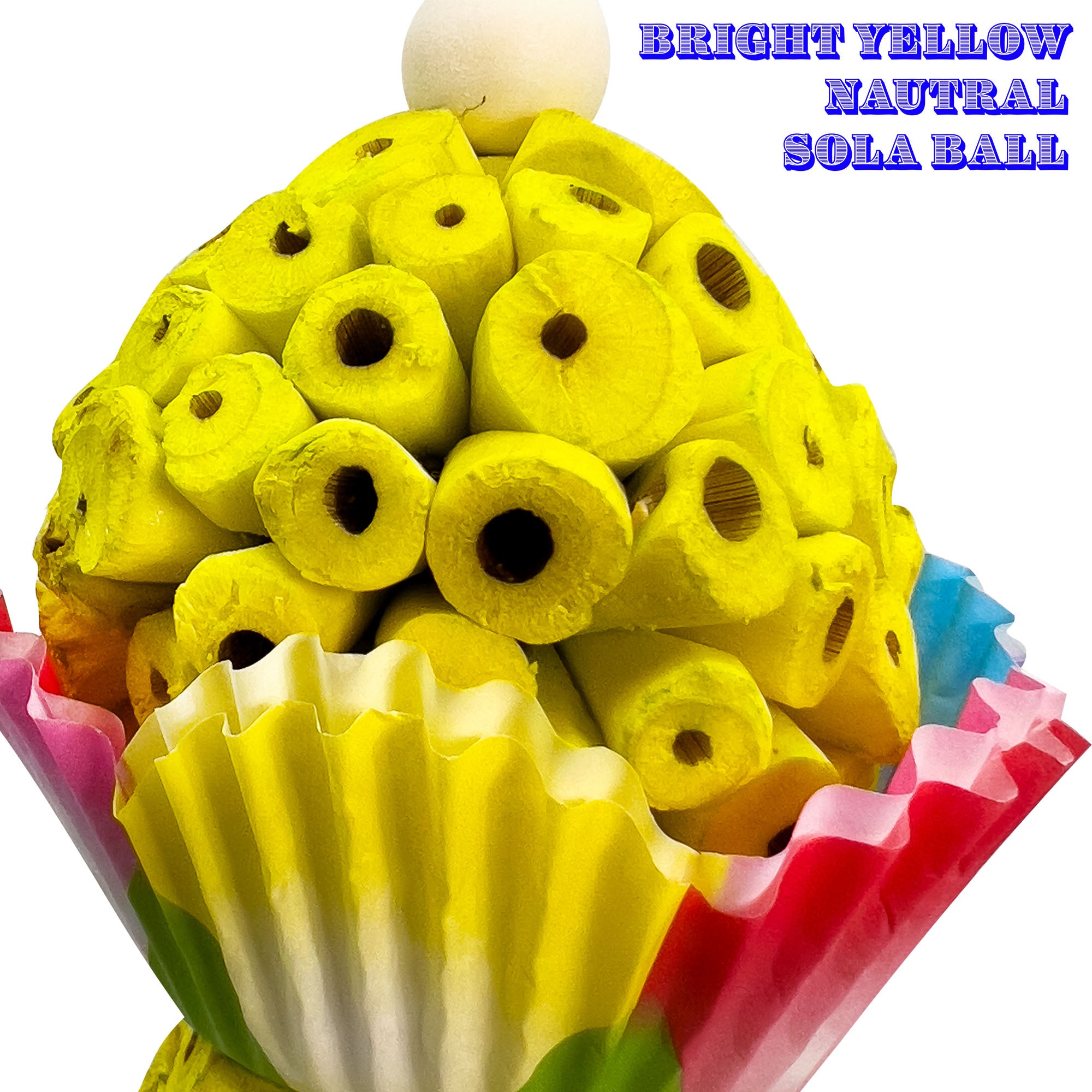 1574 Double Yellow Rainbow Tutu Chew