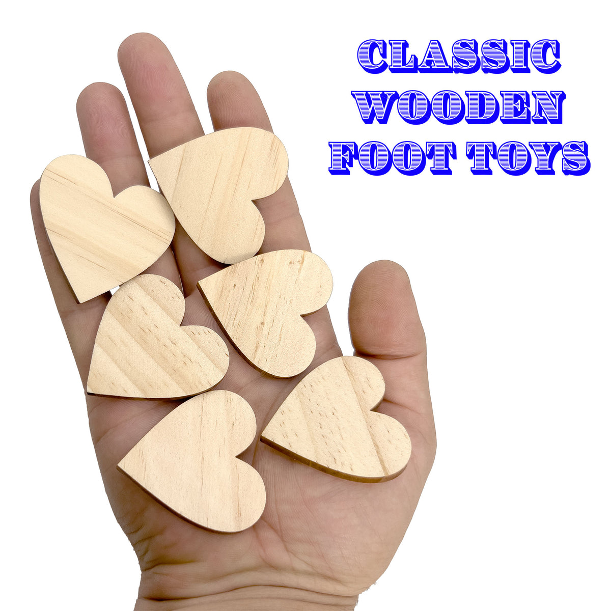 Pk6 Natural Wood Heart Chews #2065