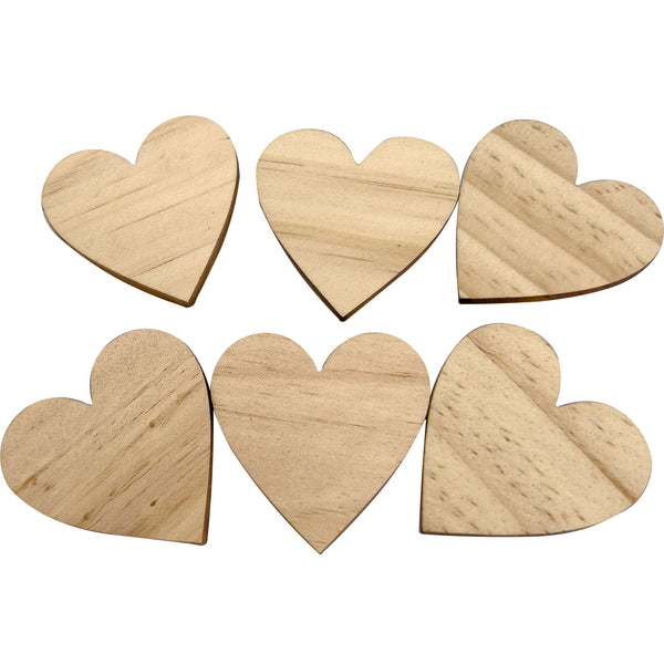 Pk6 Natural Wood Heart Chews #2065
