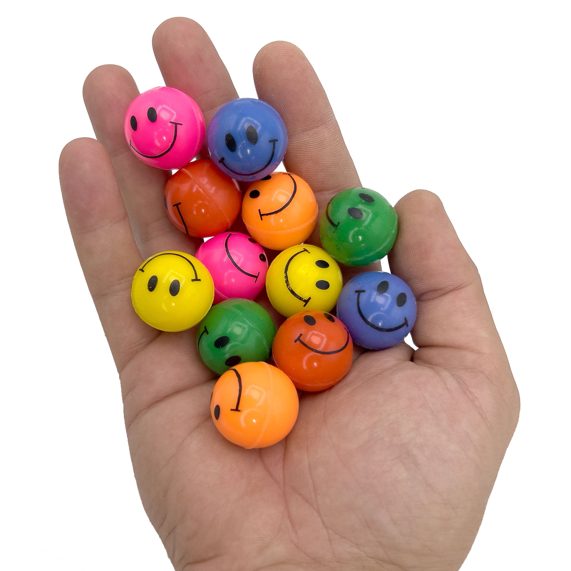 2174 Pk12 Smiley Rubber Bouncers