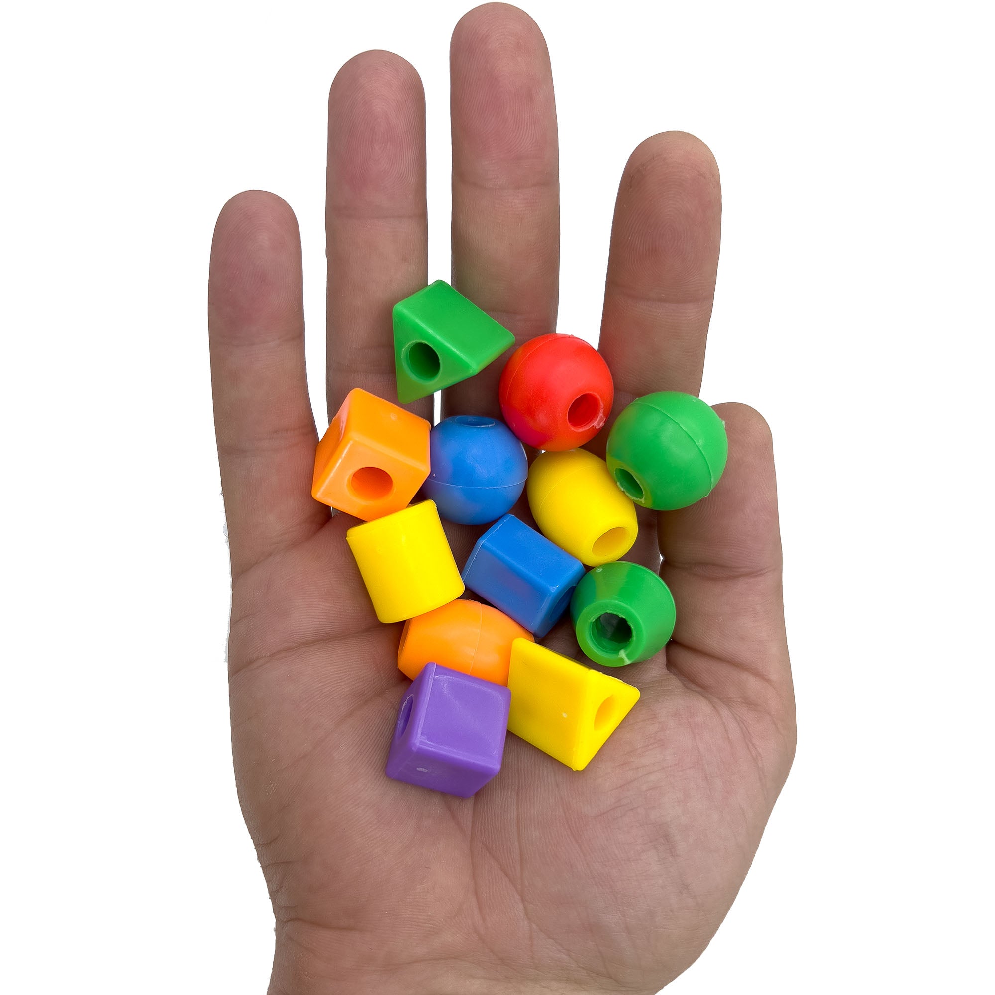 2181 Pk12 Plastic Rainbow Beads