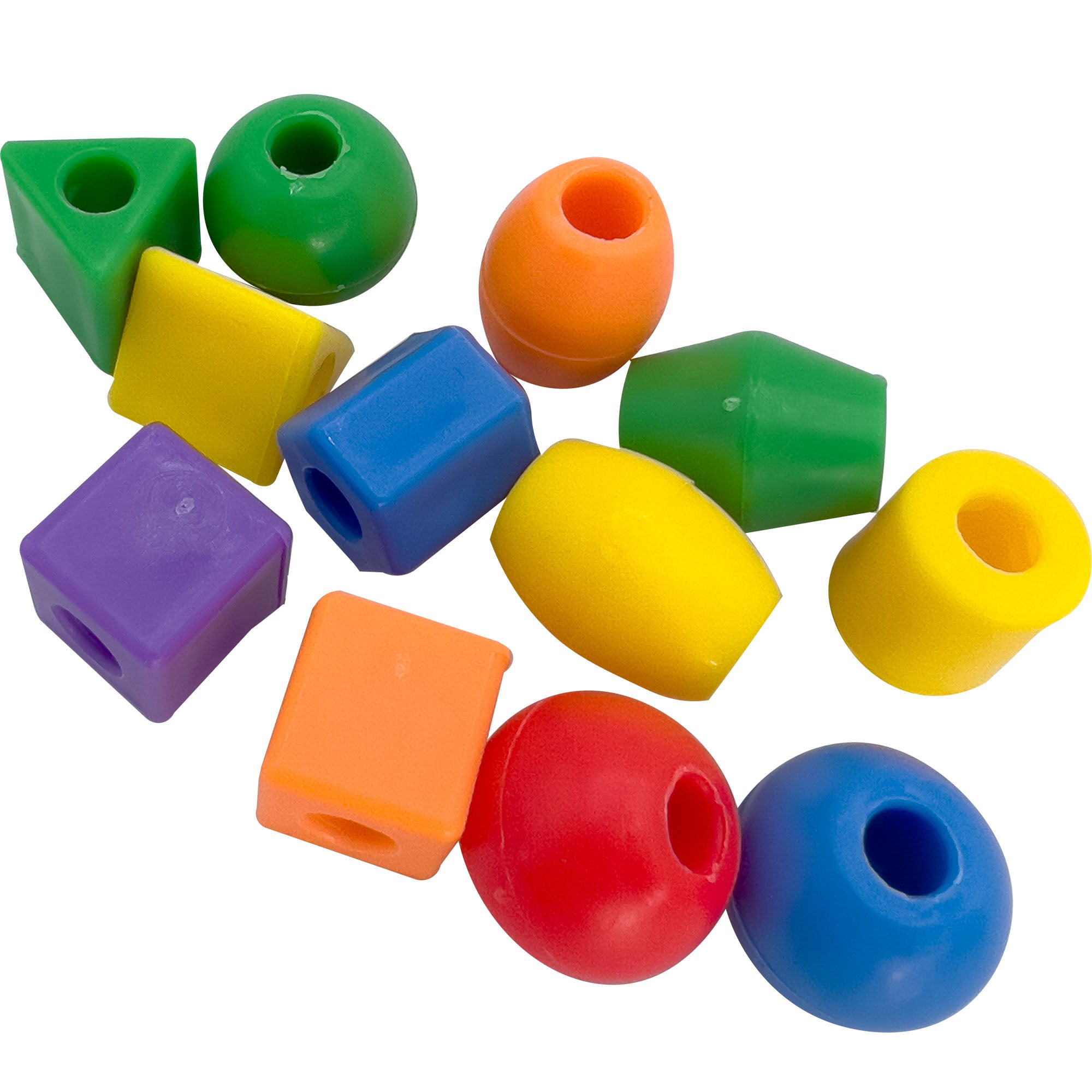 2181 Pk12 Plastic Rainbow Beads