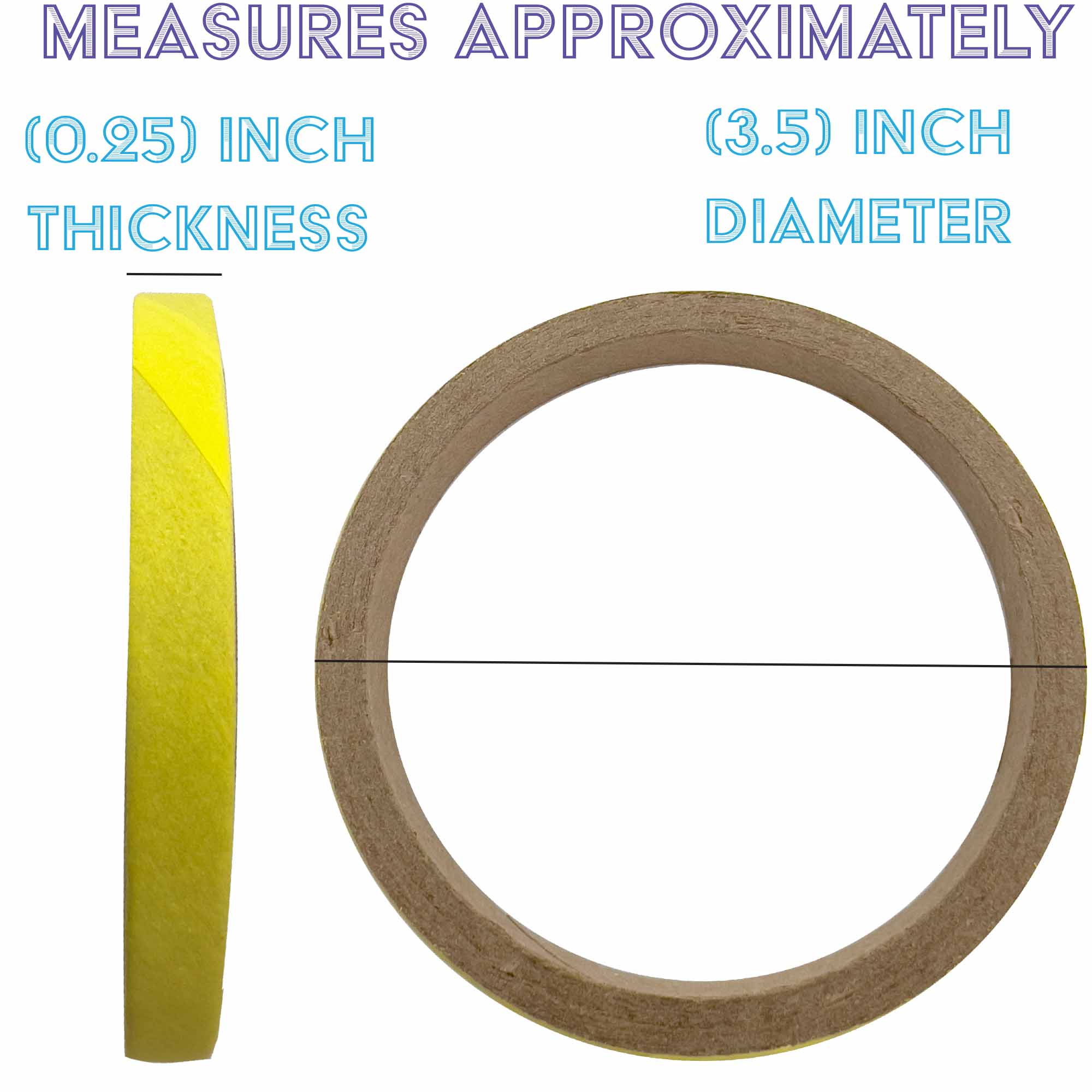 8003 3.5 Inch Skinny Yellow Donut