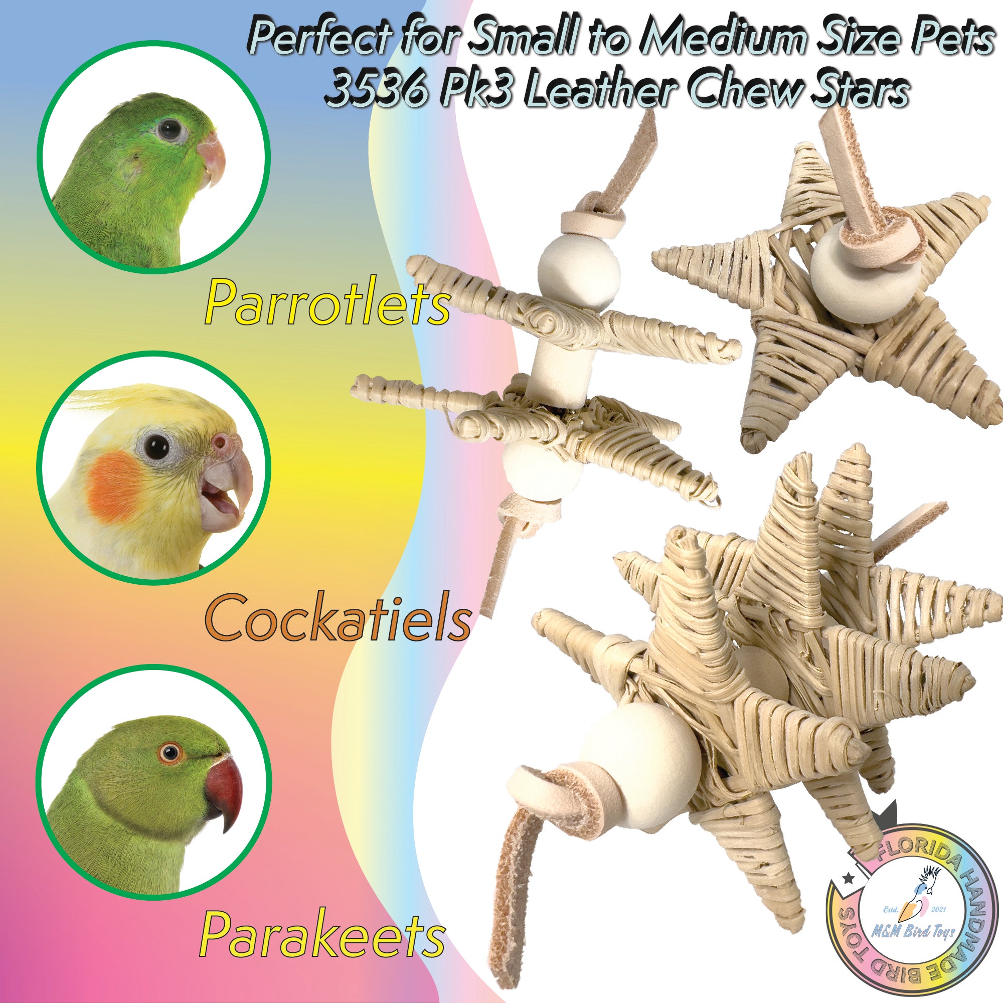 3536 Leather Chew Stars