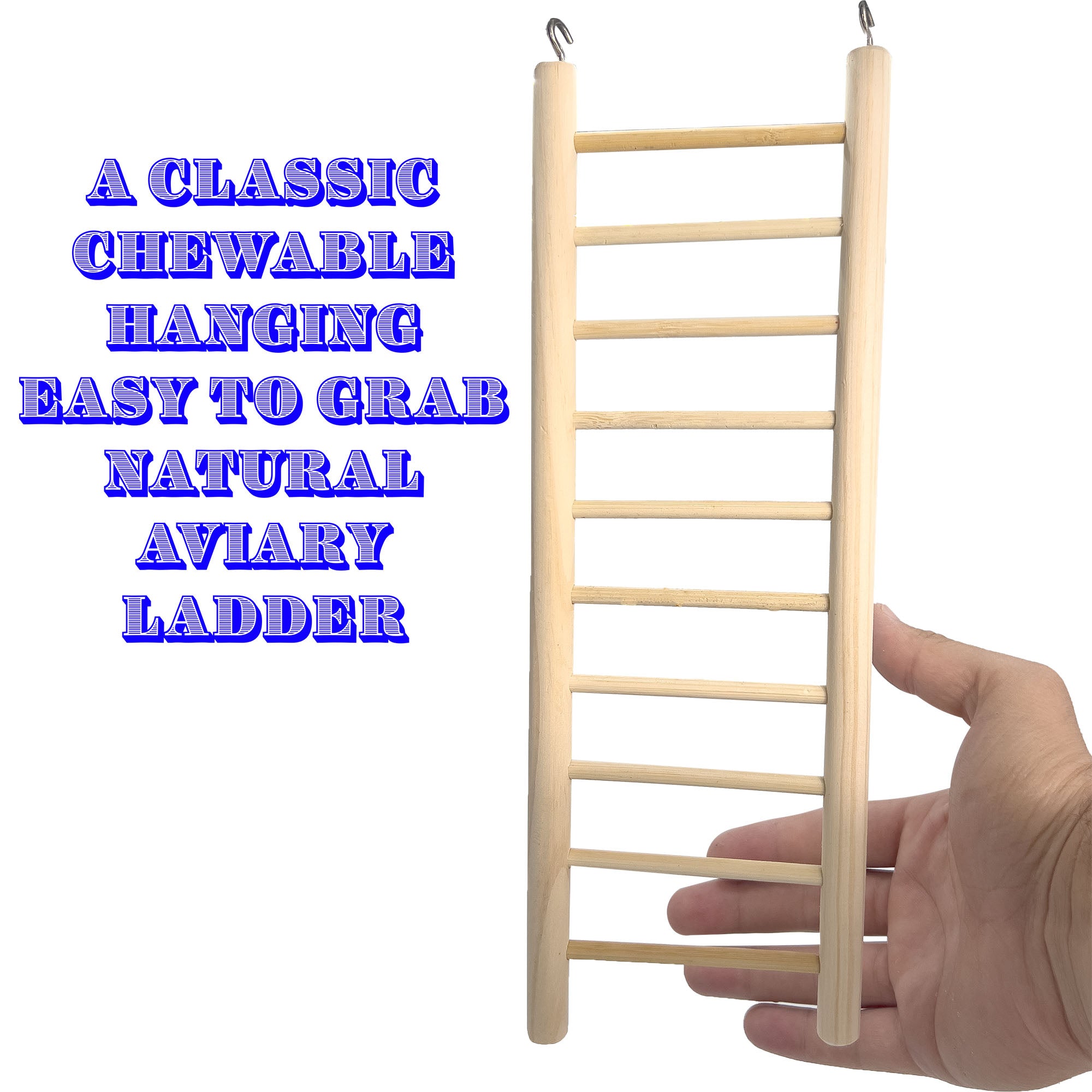 4000 12 Inch Natural Pine Hook Ladder