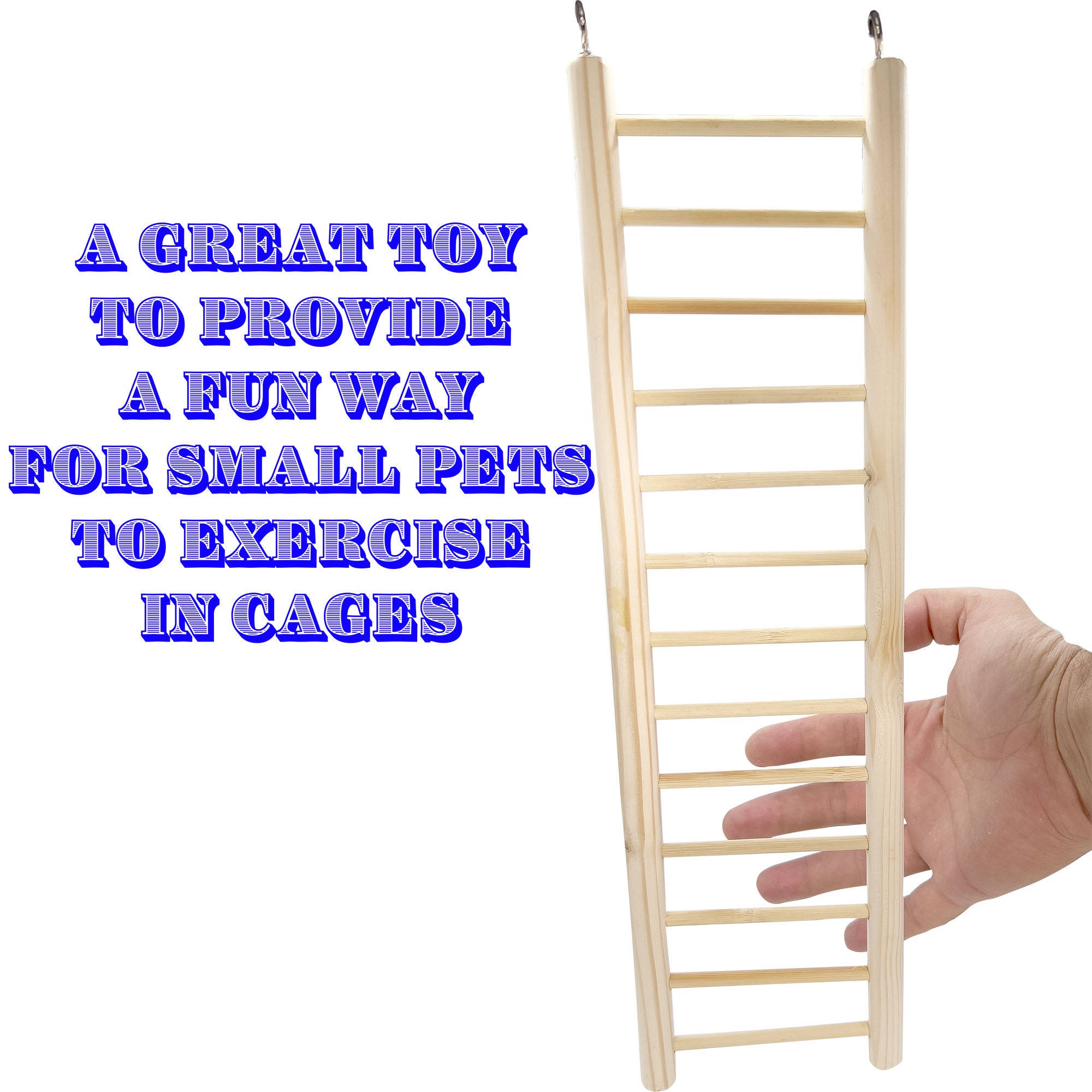 4001 15 Inch Natural Pine Hook Ladder