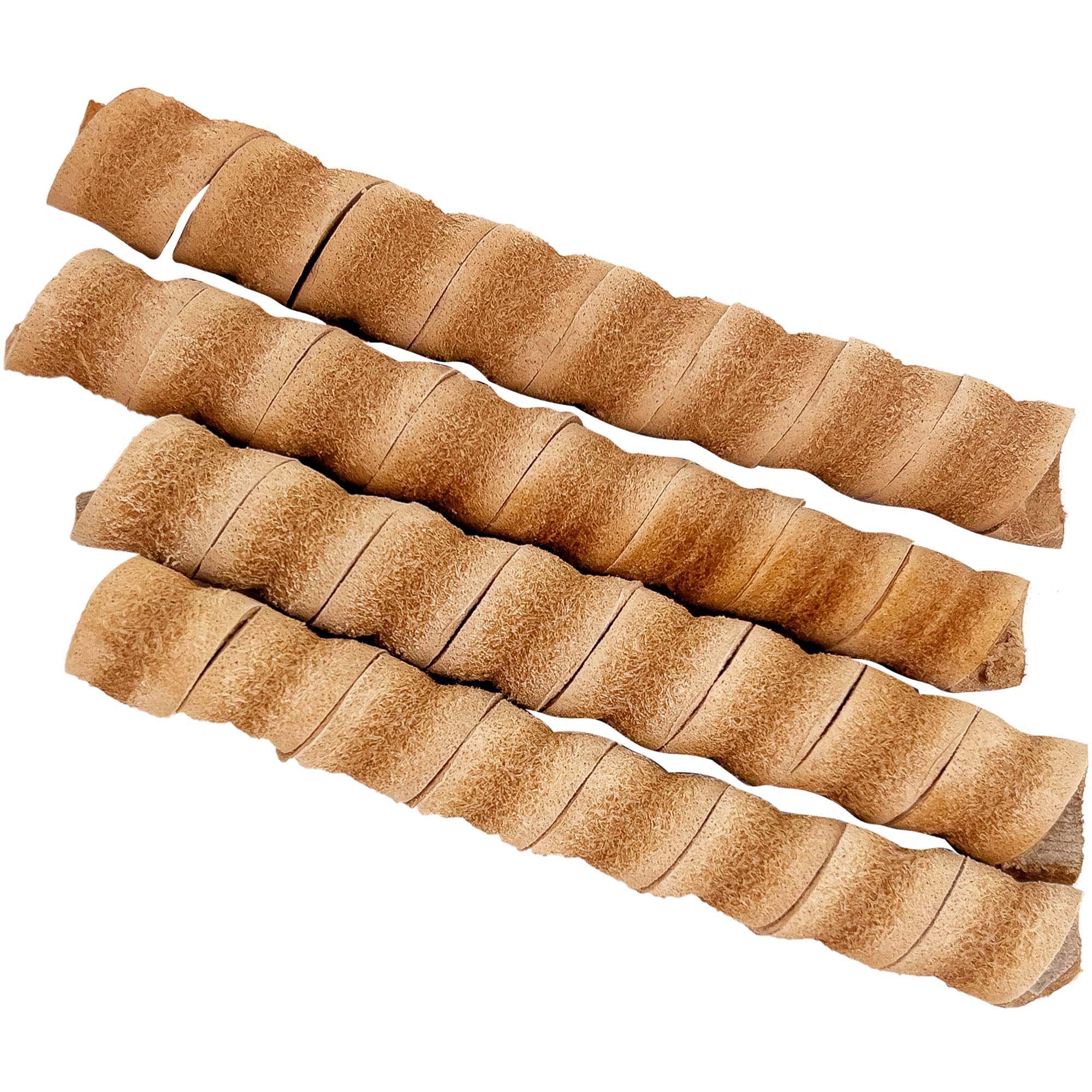 5020 Twisters de cuero natural Pk4 Pk8 PK12 M&M Bird Toys